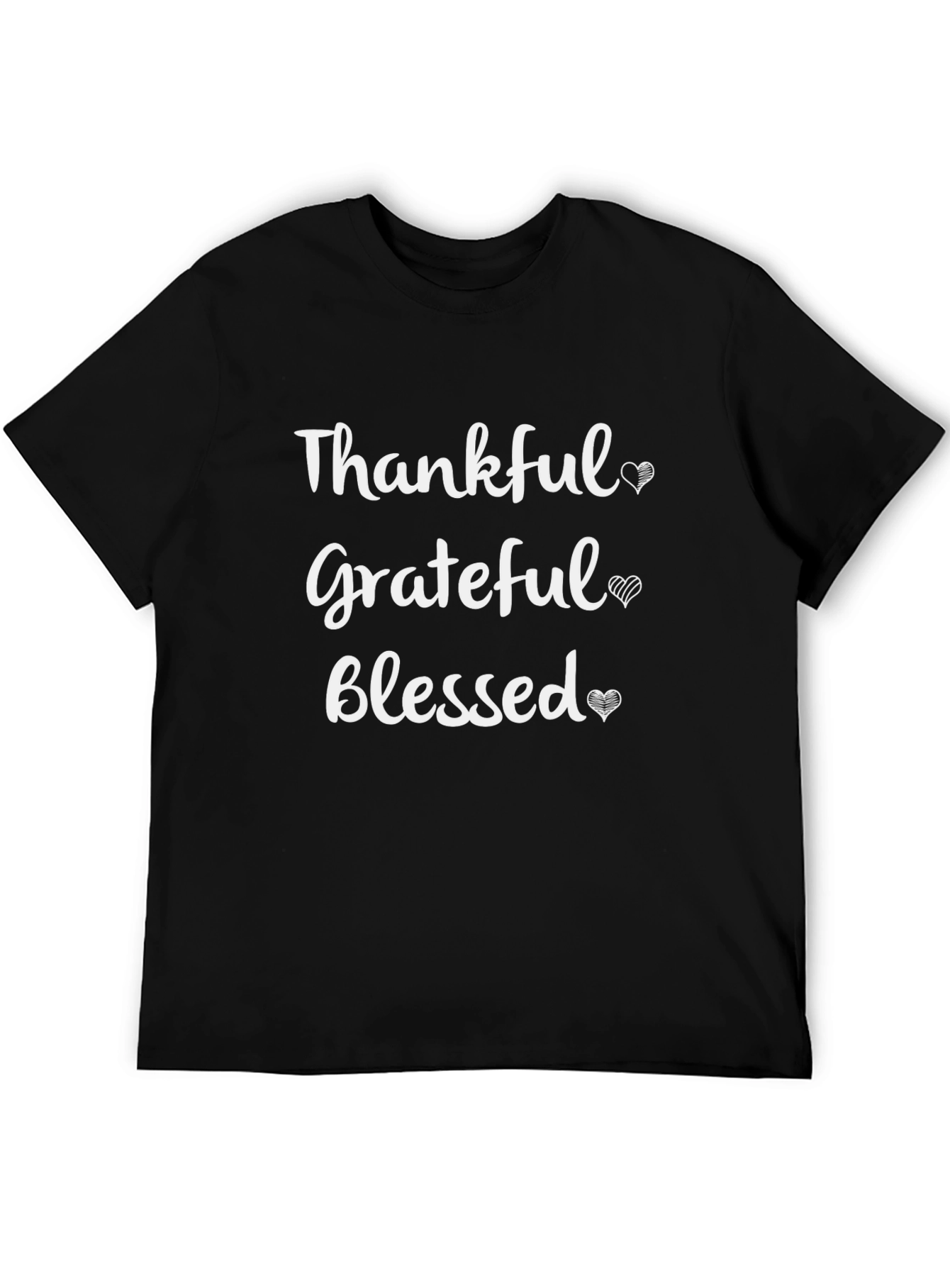 Thankful Grateful Blessed Graphic T-Shirt