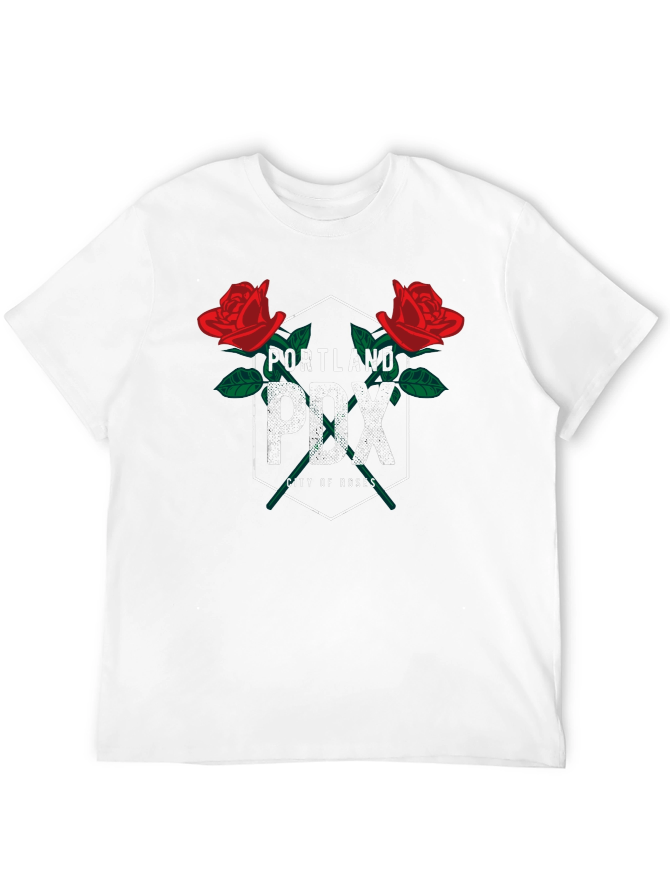 Portland PDX City of Roses Graphic T-Shirt