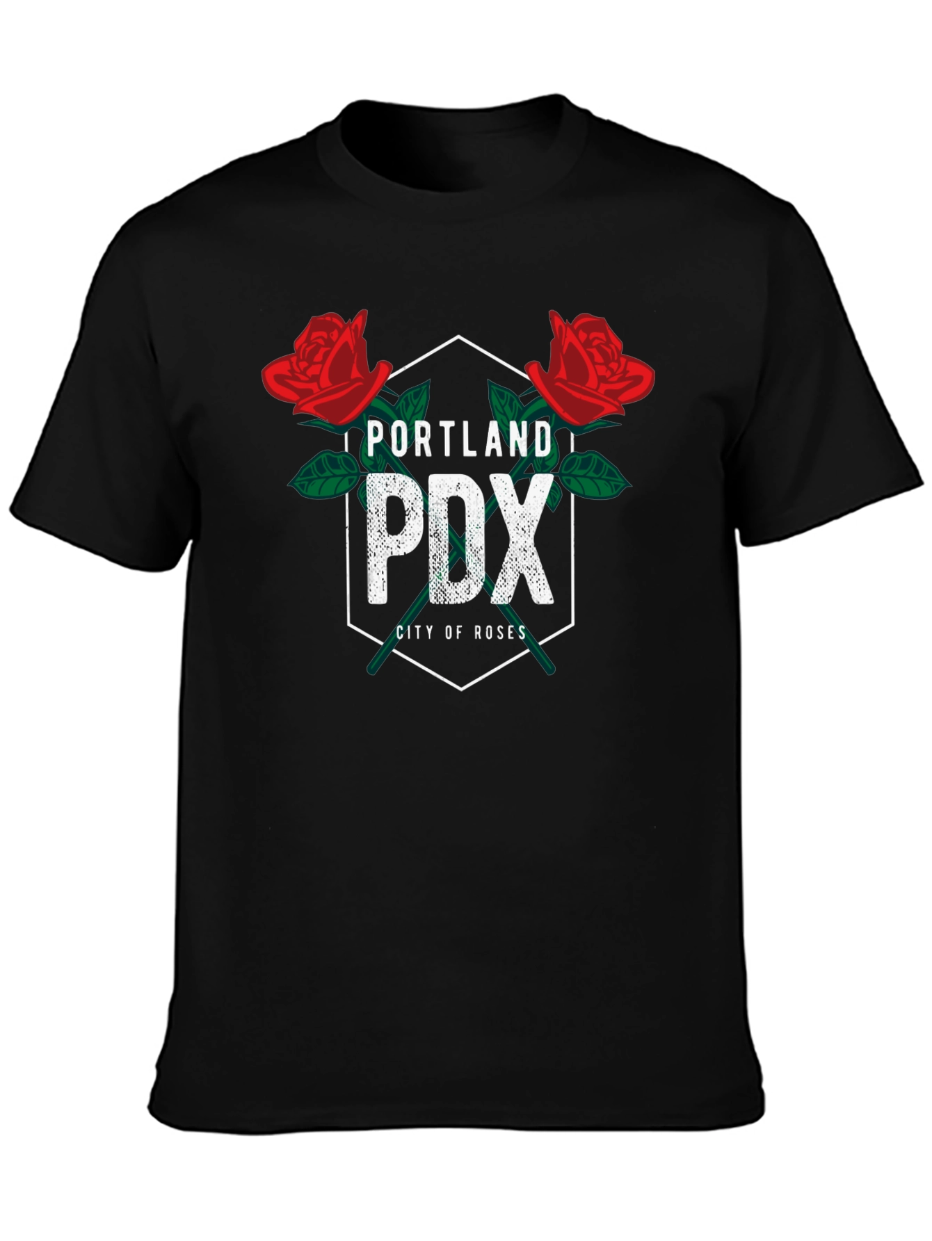 Portland PDX City of Roses Graphic T-Shirt