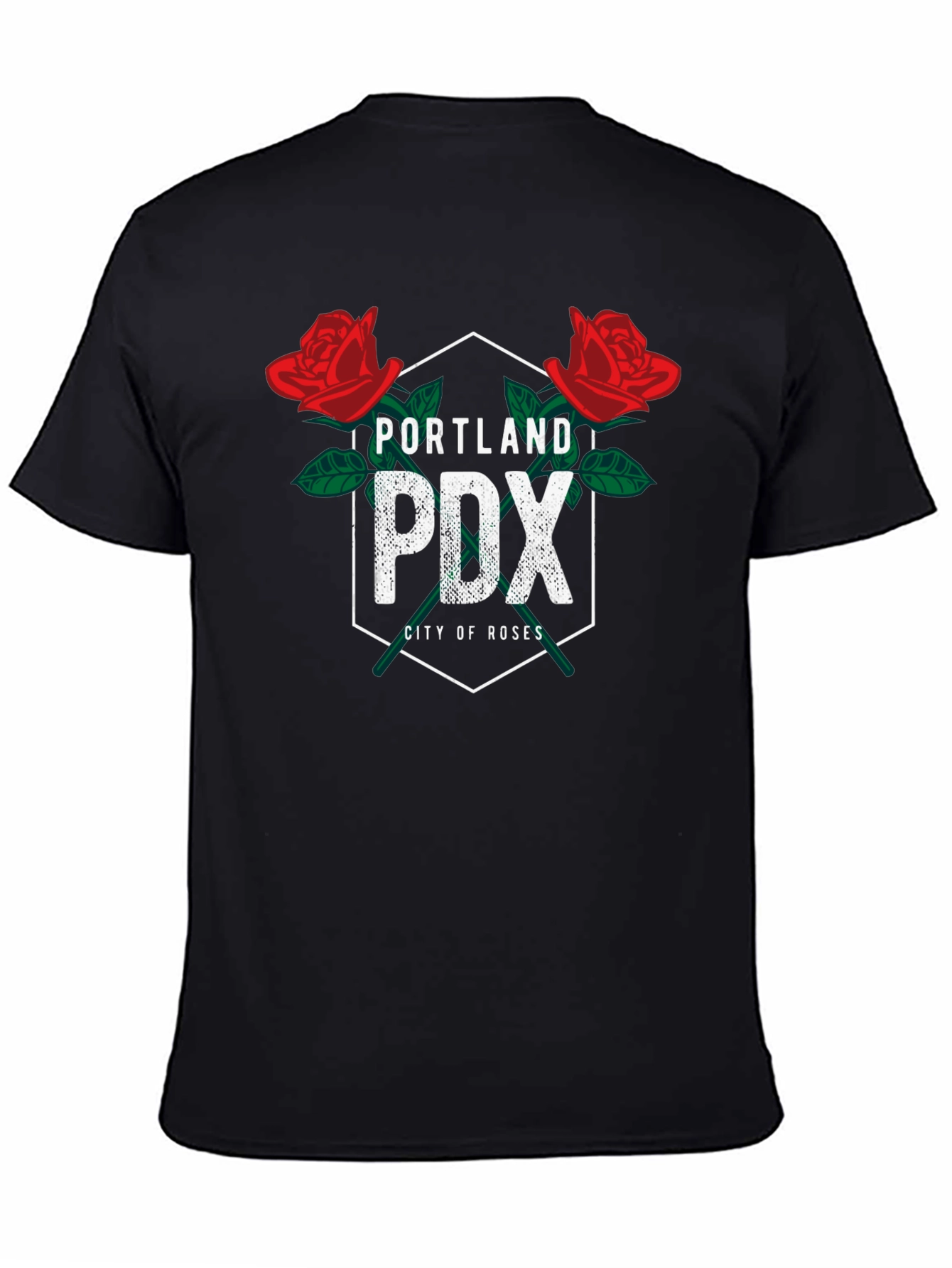 Portland PDX City of Roses Graphic T-Shirt