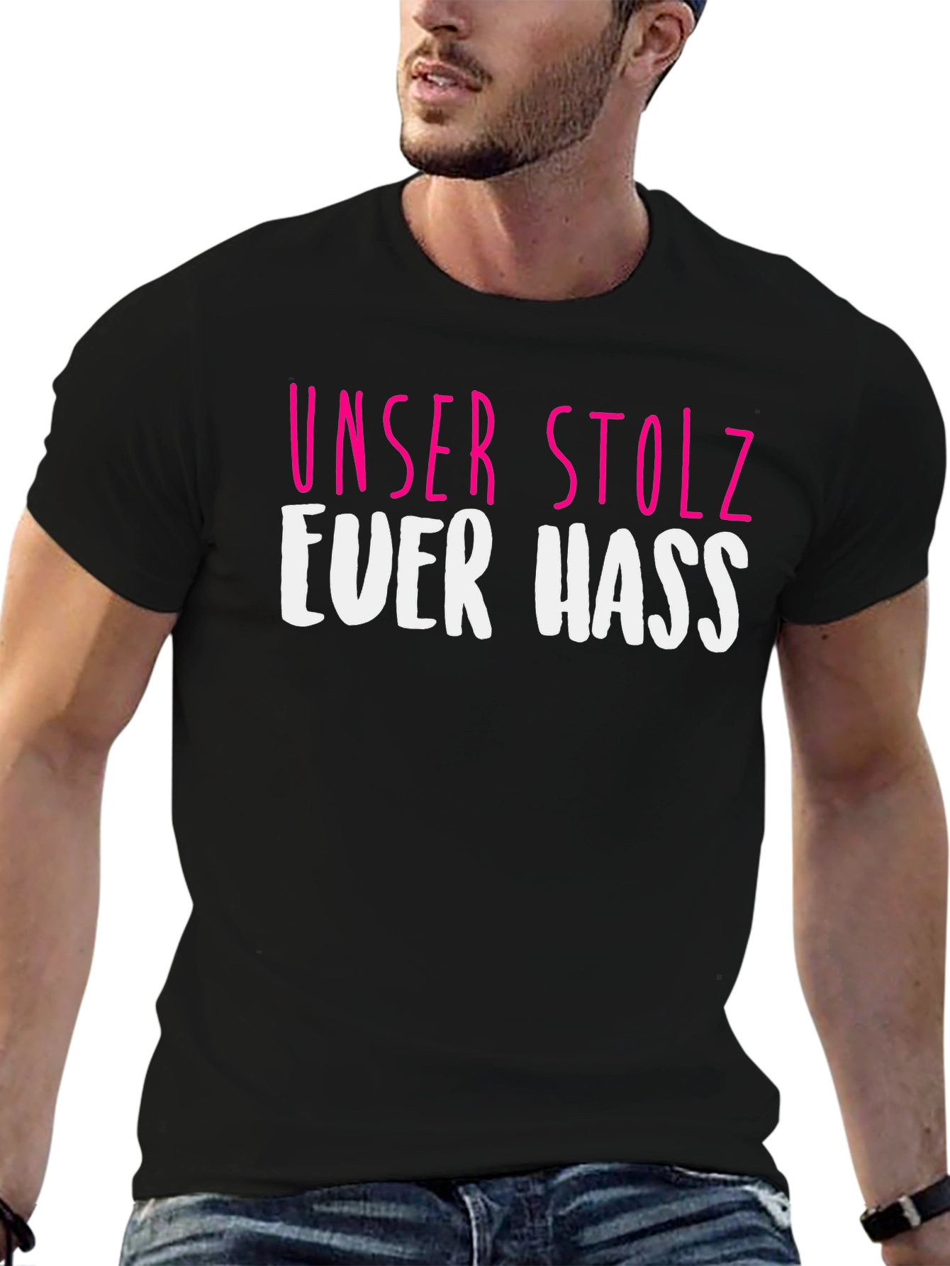 Unser Stolz Ever Hass Black T-Shirt