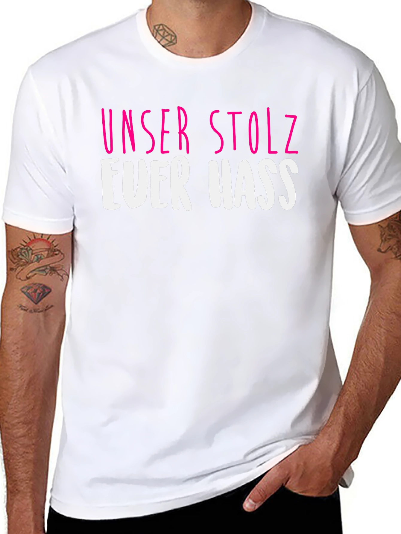 Unser Stolz Ever Hass Black T-Shirt