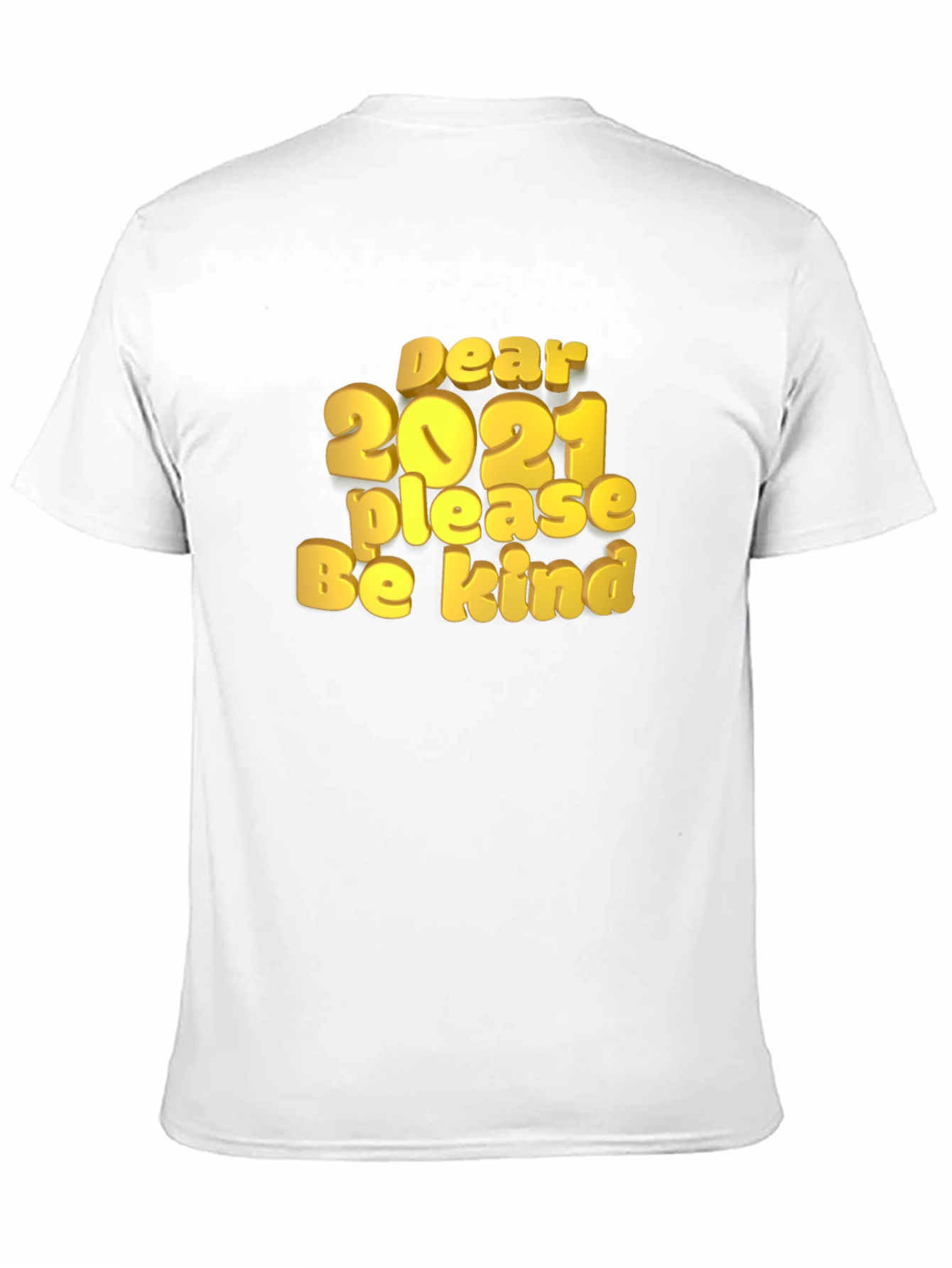 Dear 2021 Graphic Print Black T-Shirt