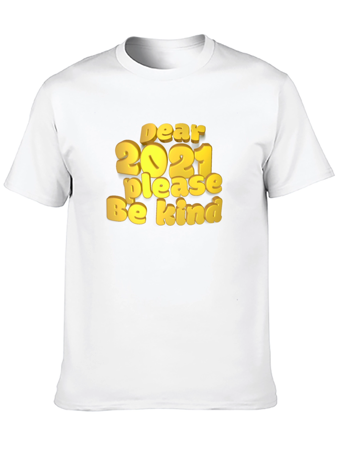 Dear 2021 Graphic Print Black T-Shirt