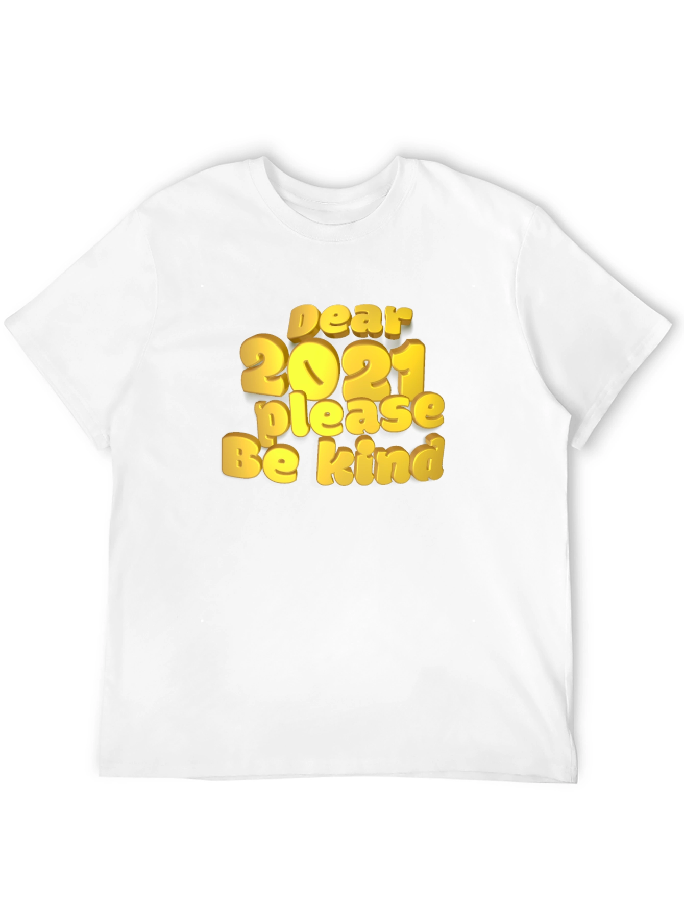 Dear 2021 Graphic Print Black T-Shirt