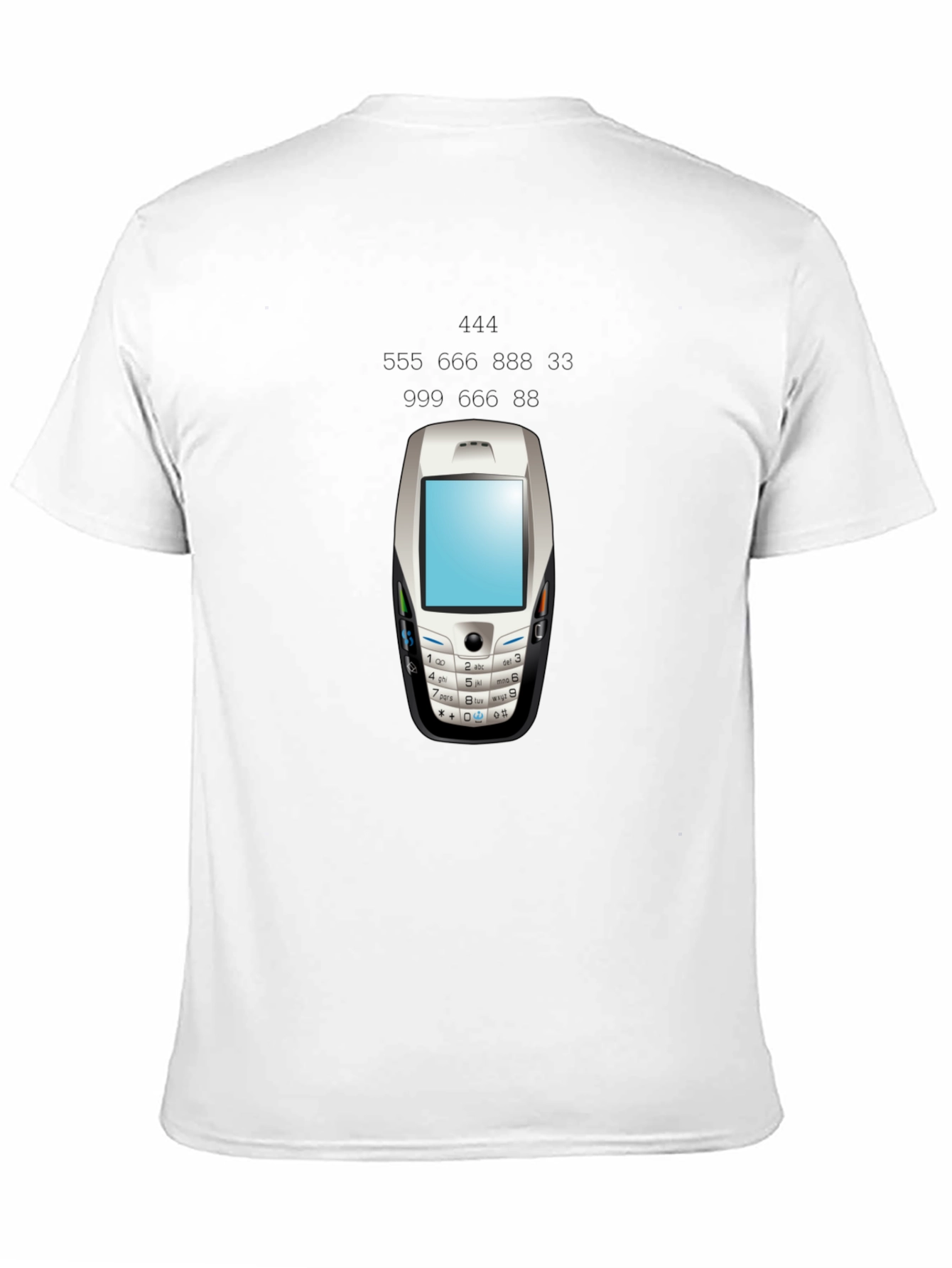 Retro Phone Graphic Tee - Black