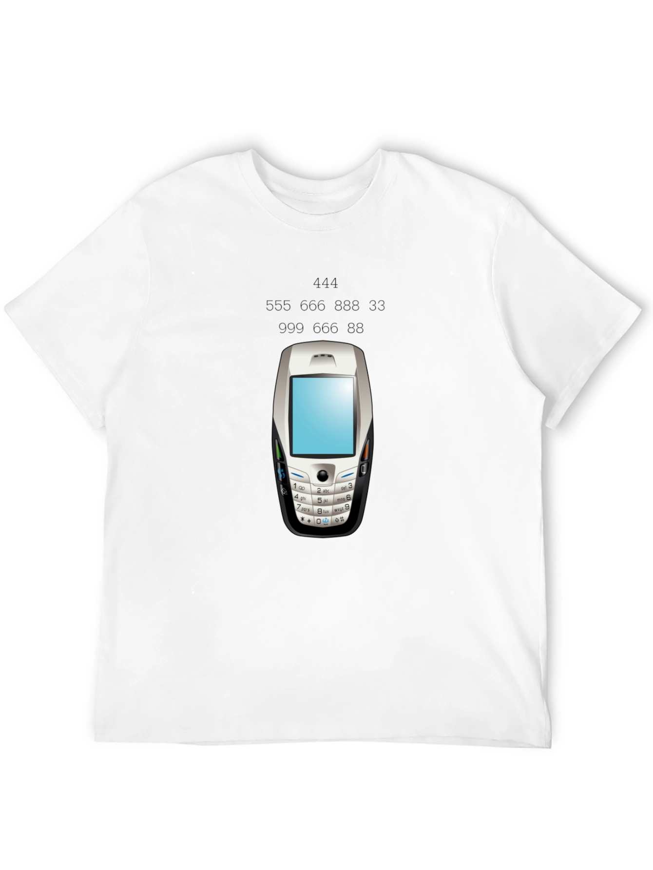 Retro Phone Graphic Tee - Black