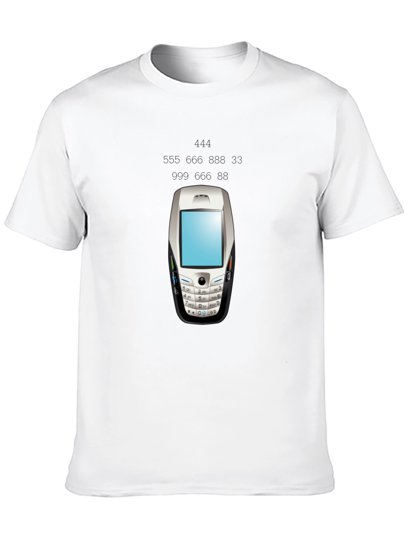 Retro Phone Graphic Tee - Black