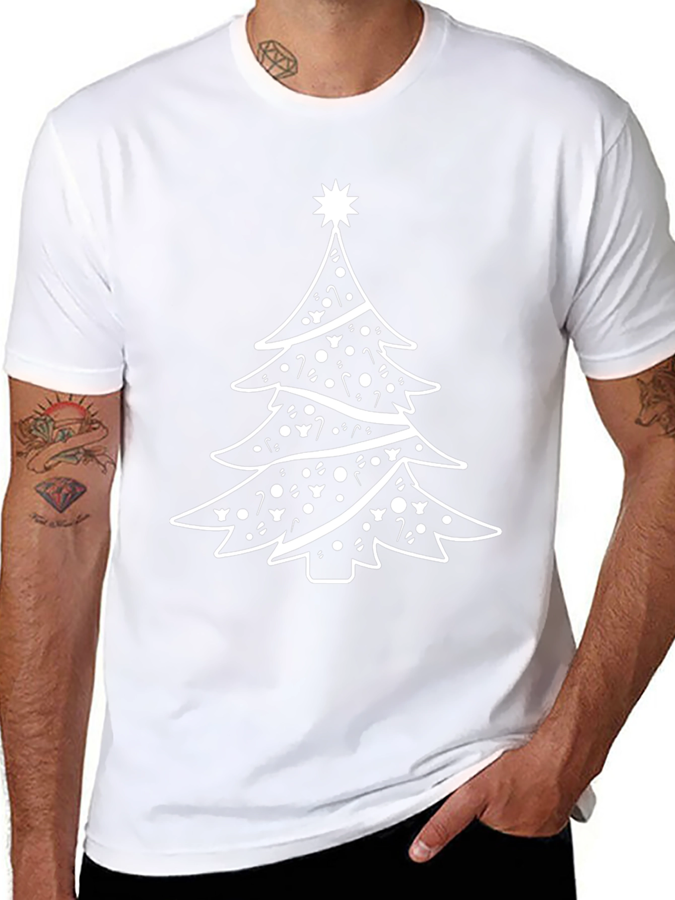 Festive Christmas Tree Graphic Tee