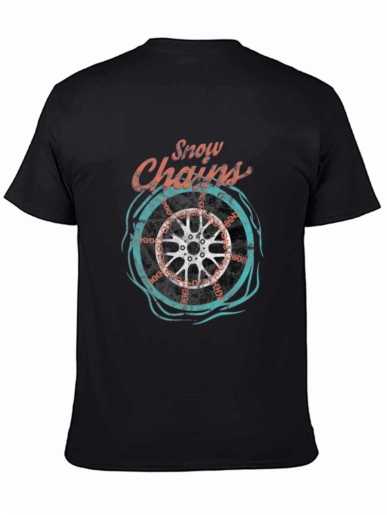 Snow Chains Graphic T-Shirt - Cool Ride Tee