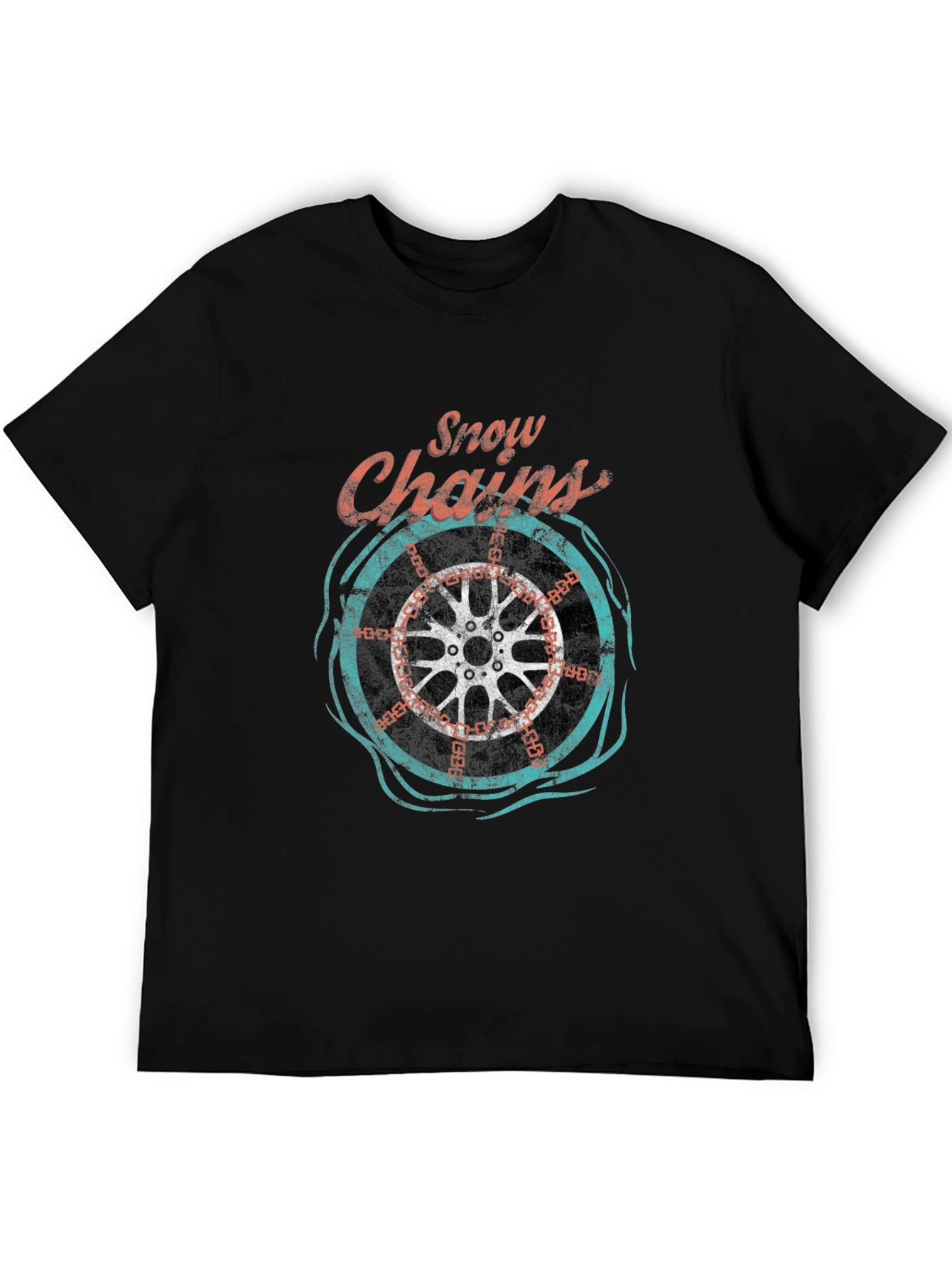 Snow Chains Graphic T-Shirt - Cool Ride Tee