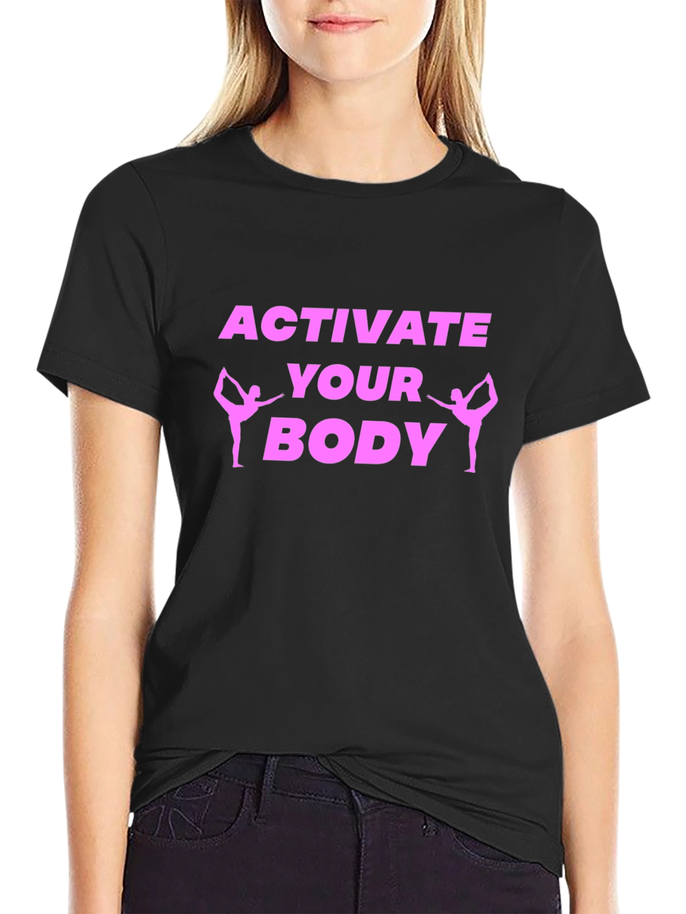 Activate Your Body Black Graphic Tee