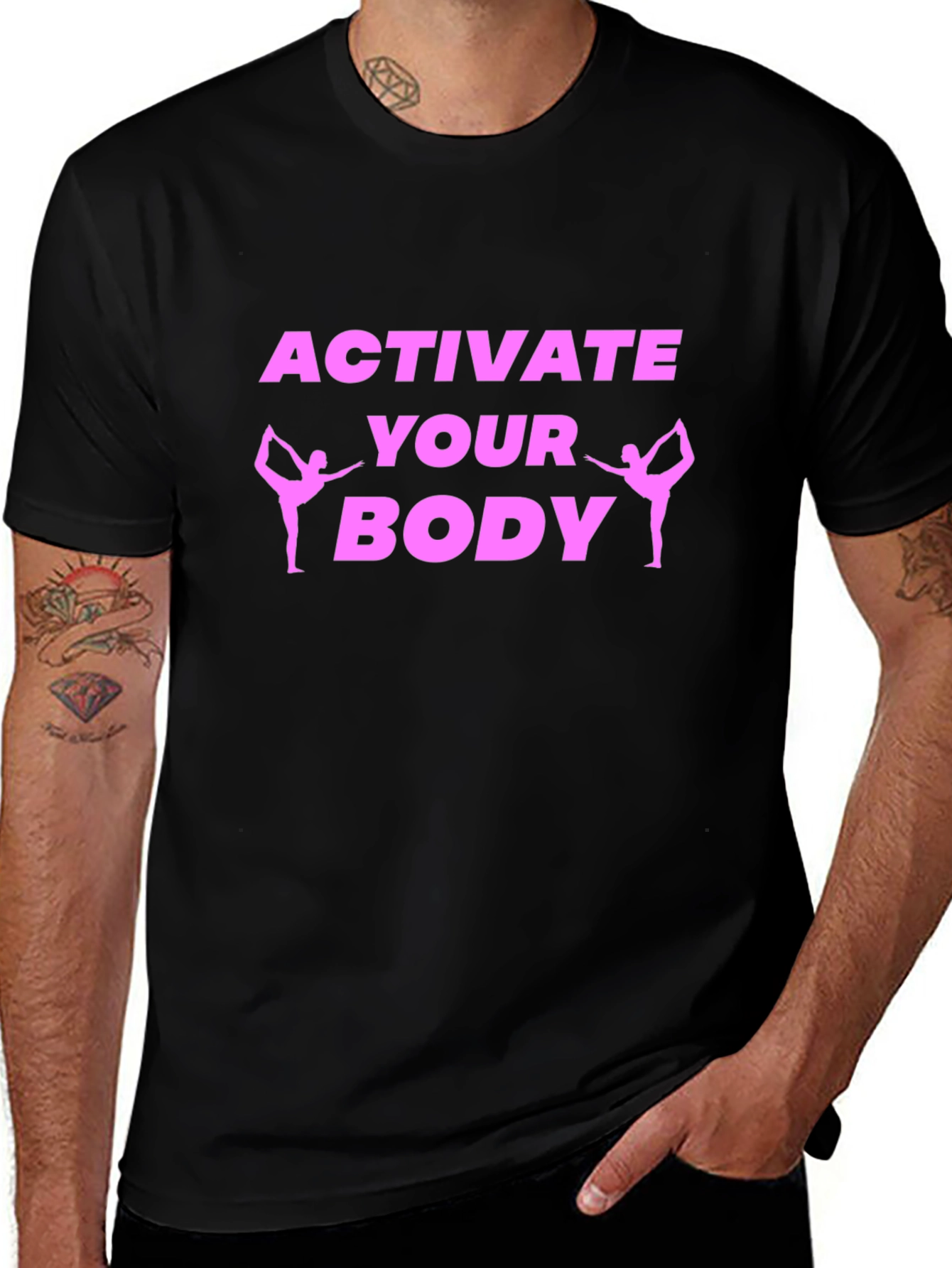 Activate Your Body Black Graphic Tee
