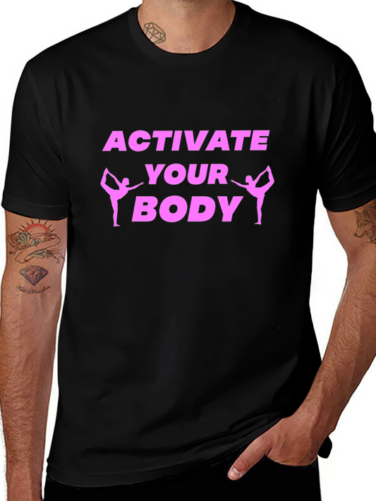 Activate Your Body Black Graphic Tee