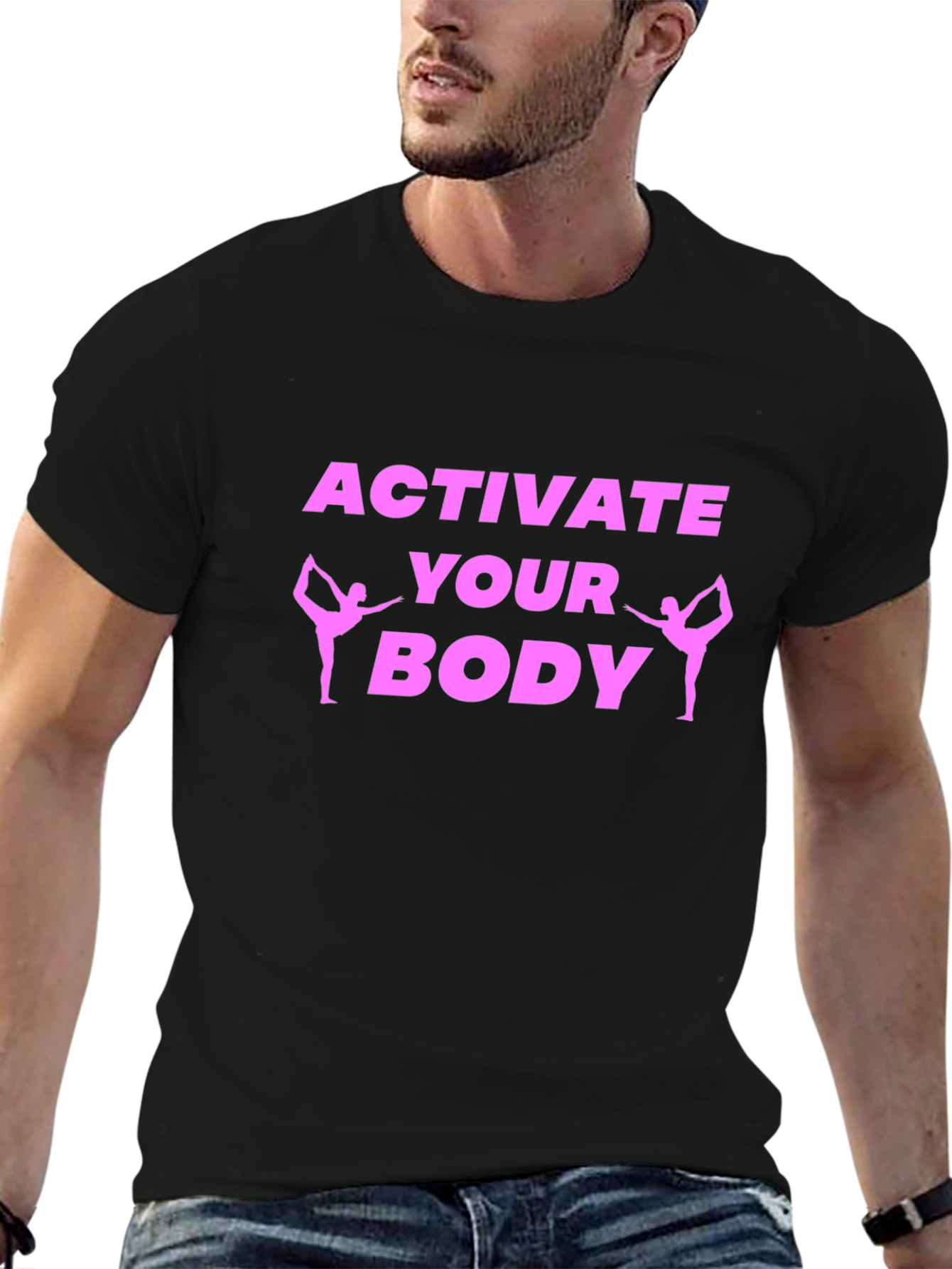 Activate Your Body Black Graphic Tee