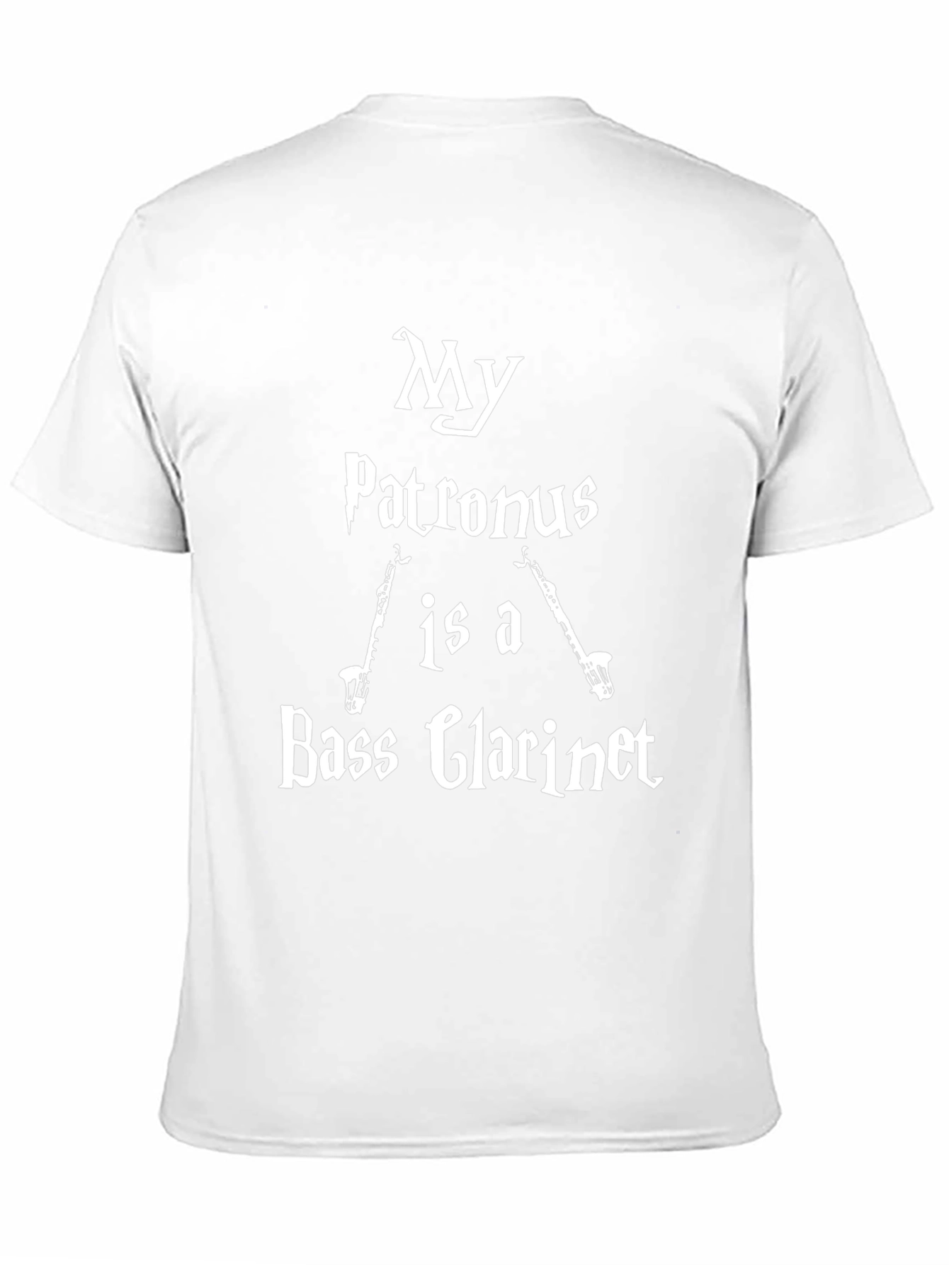 My Patronus Is A Bass Clarinet Black T-Shirt