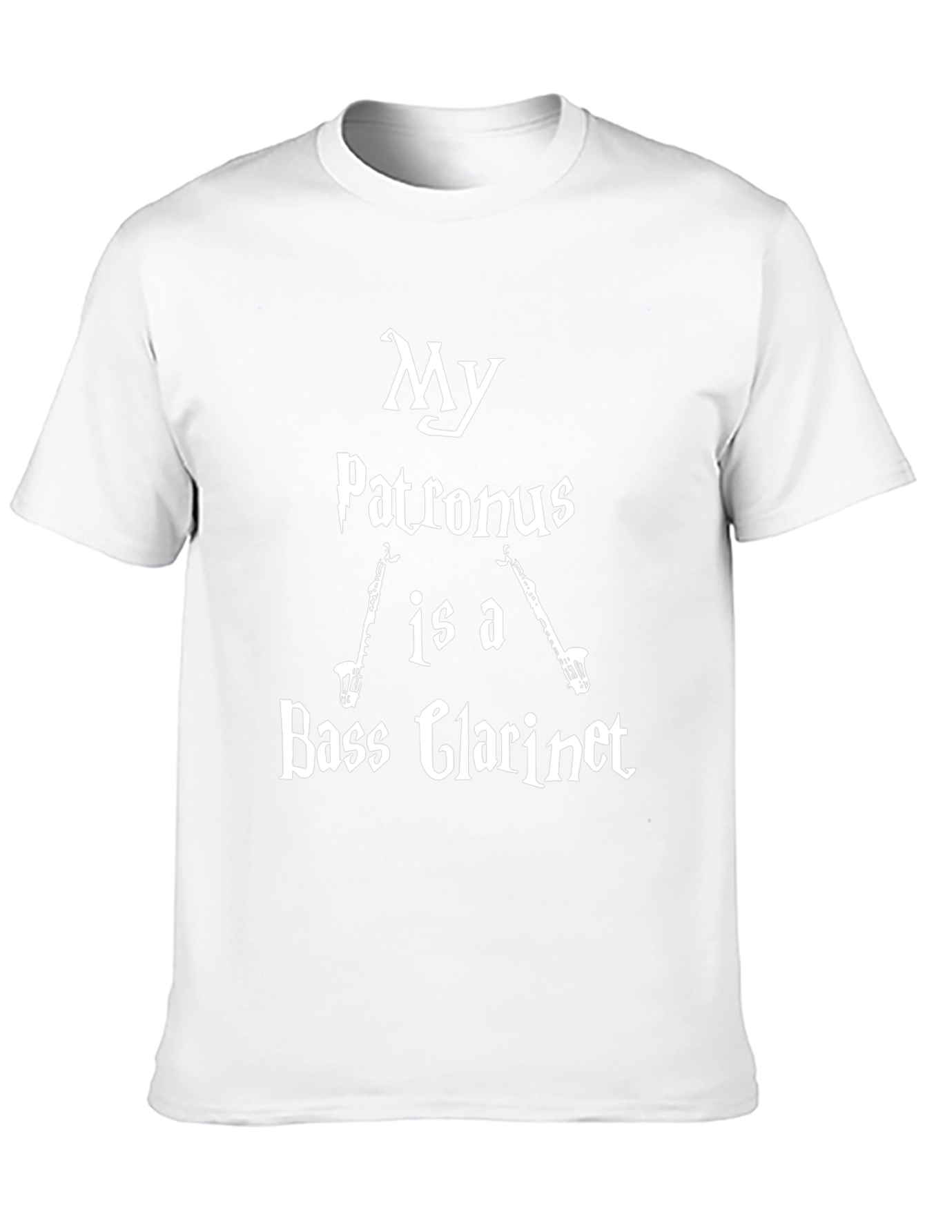 My Patronus Is A Bass Clarinet Black T-Shirt