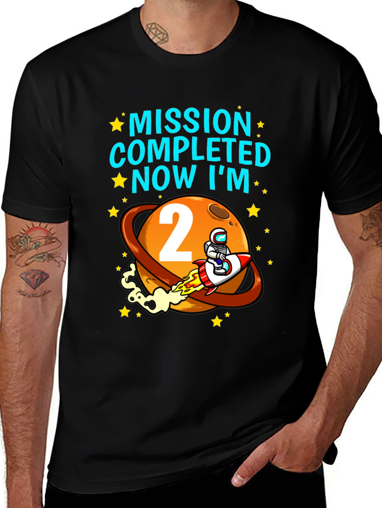 Mission Complete 2nd Birthday T-Shirt