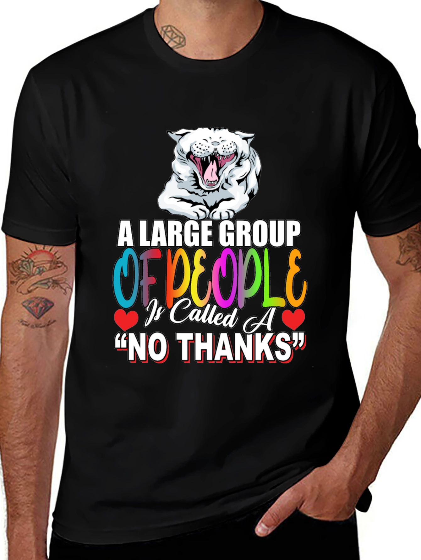 Funny No Thanks Graphic Tee