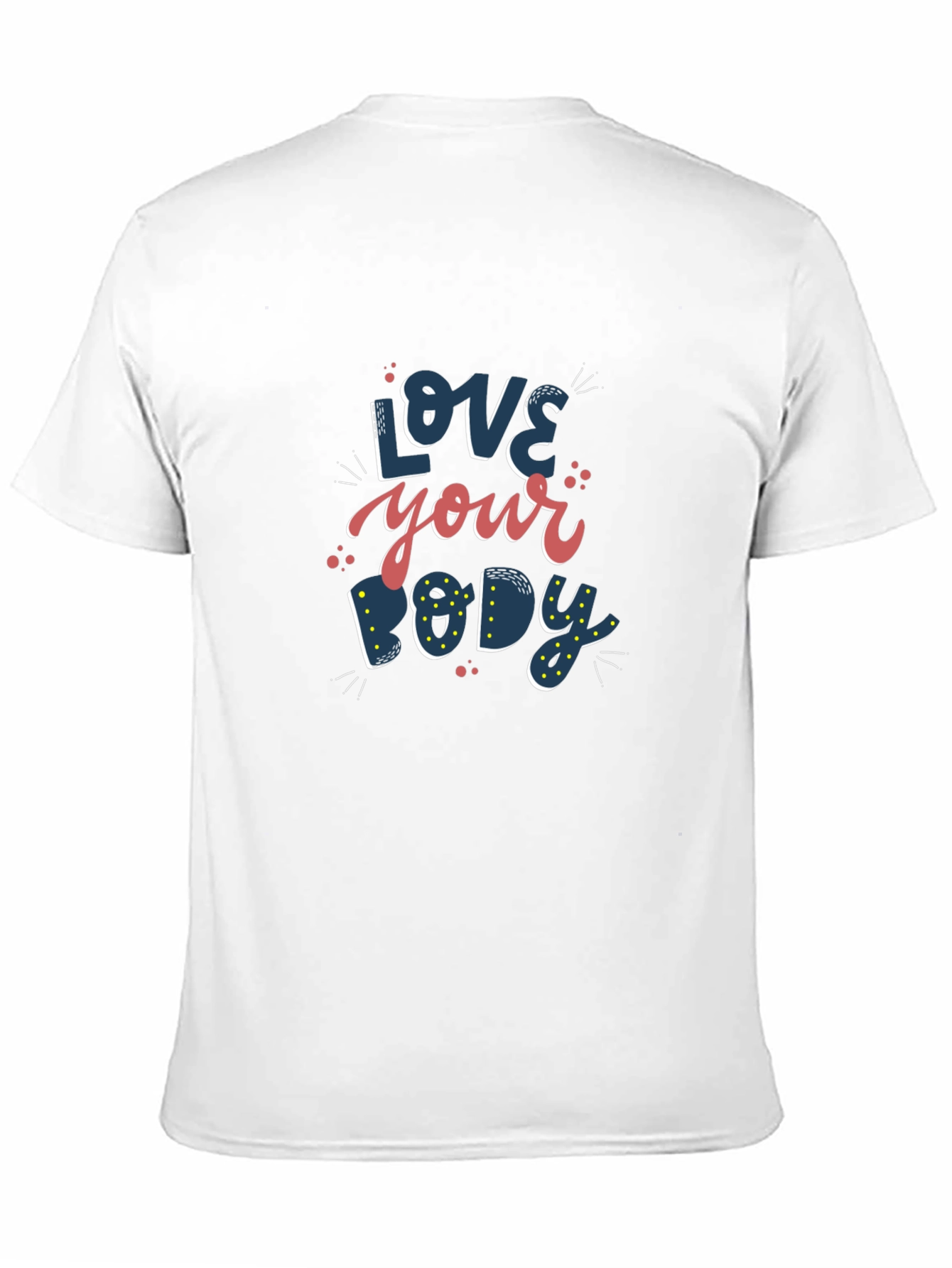 Love Your Body Graphic T-Shirt - Black