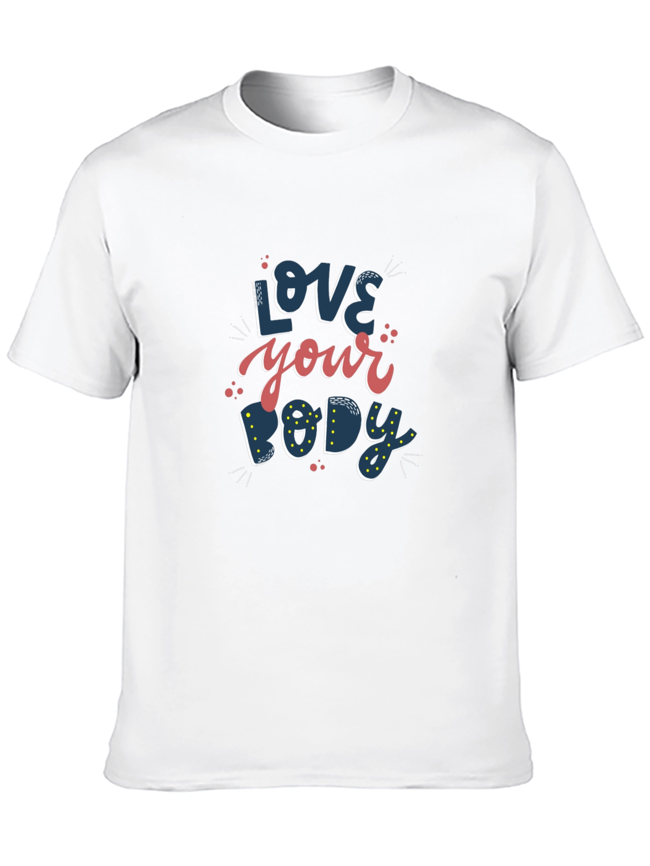 Love Your Body Graphic T-Shirt - Black