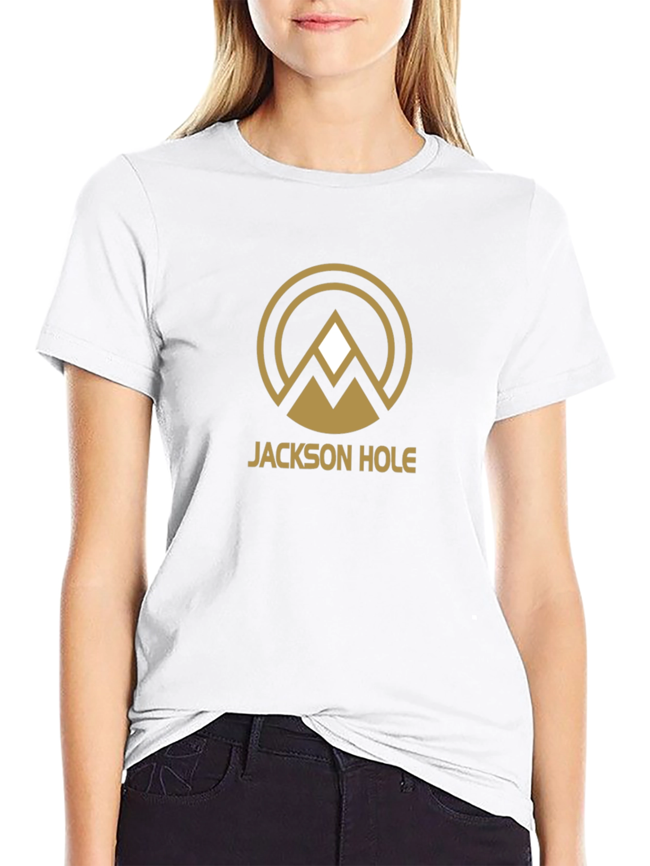 Jackson Hole Graphic Tee - Black Cotton Blend