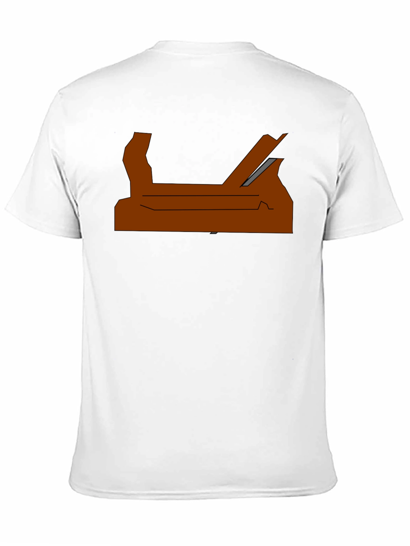 Modern Abstract Graphic Print Tee - Black
