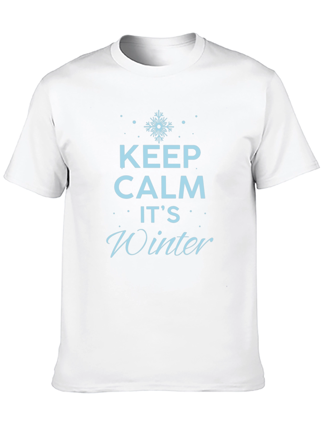 Keep Calm Its Winter Black T-Shirt