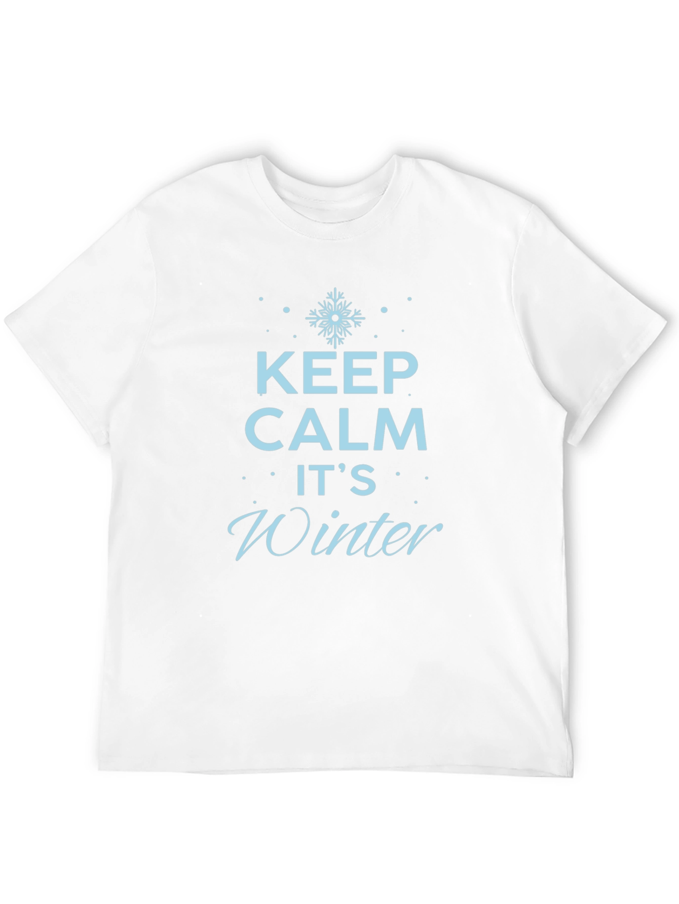 Keep Calm Its Winter Black T-Shirt