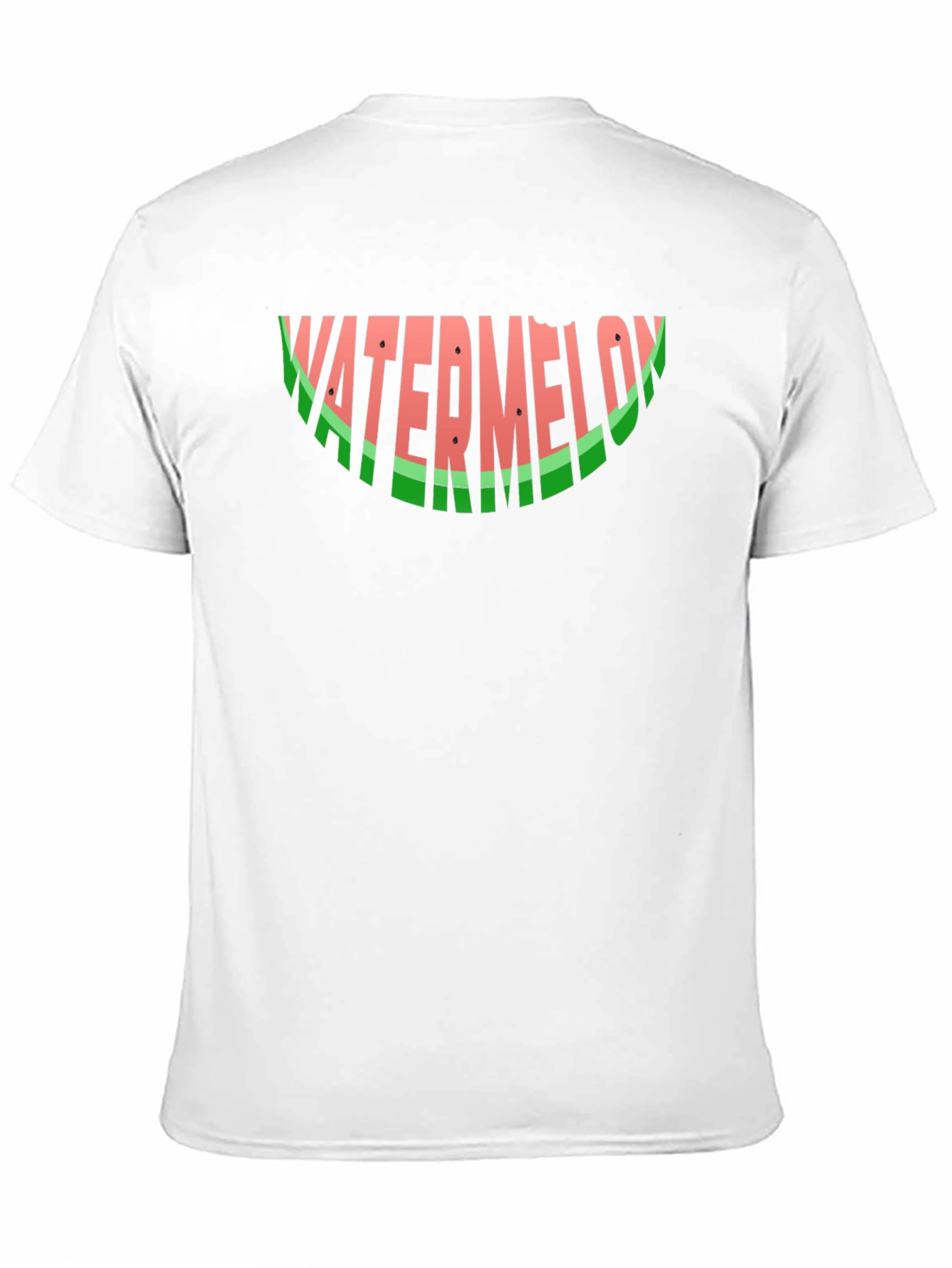 Watermelon Word Art Black Graphic T-Shirt