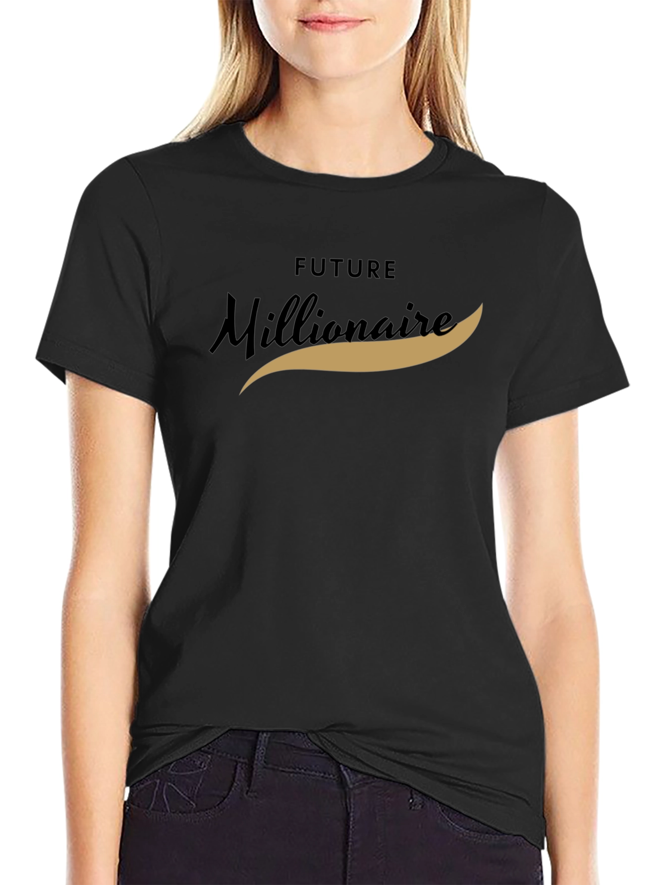 Future Millionaire Graphic Tee - Black
