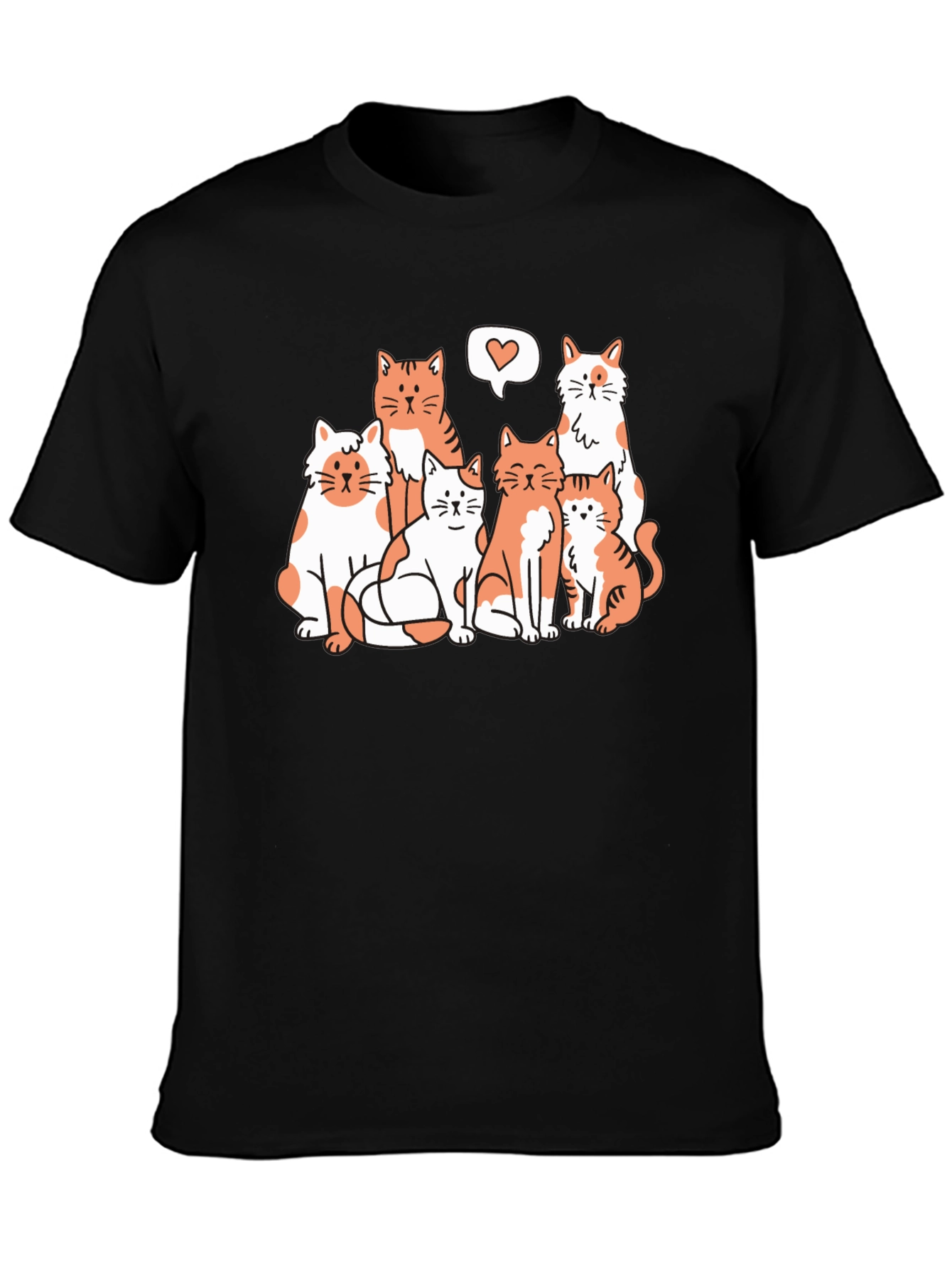 Cats Love Graphic Tee - Unisex T-Shirt