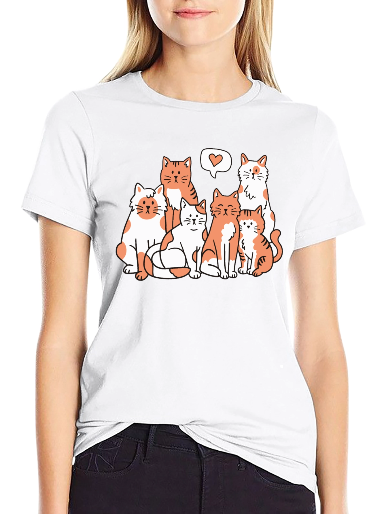 Cats Love Graphic Tee - Unisex T-Shirt