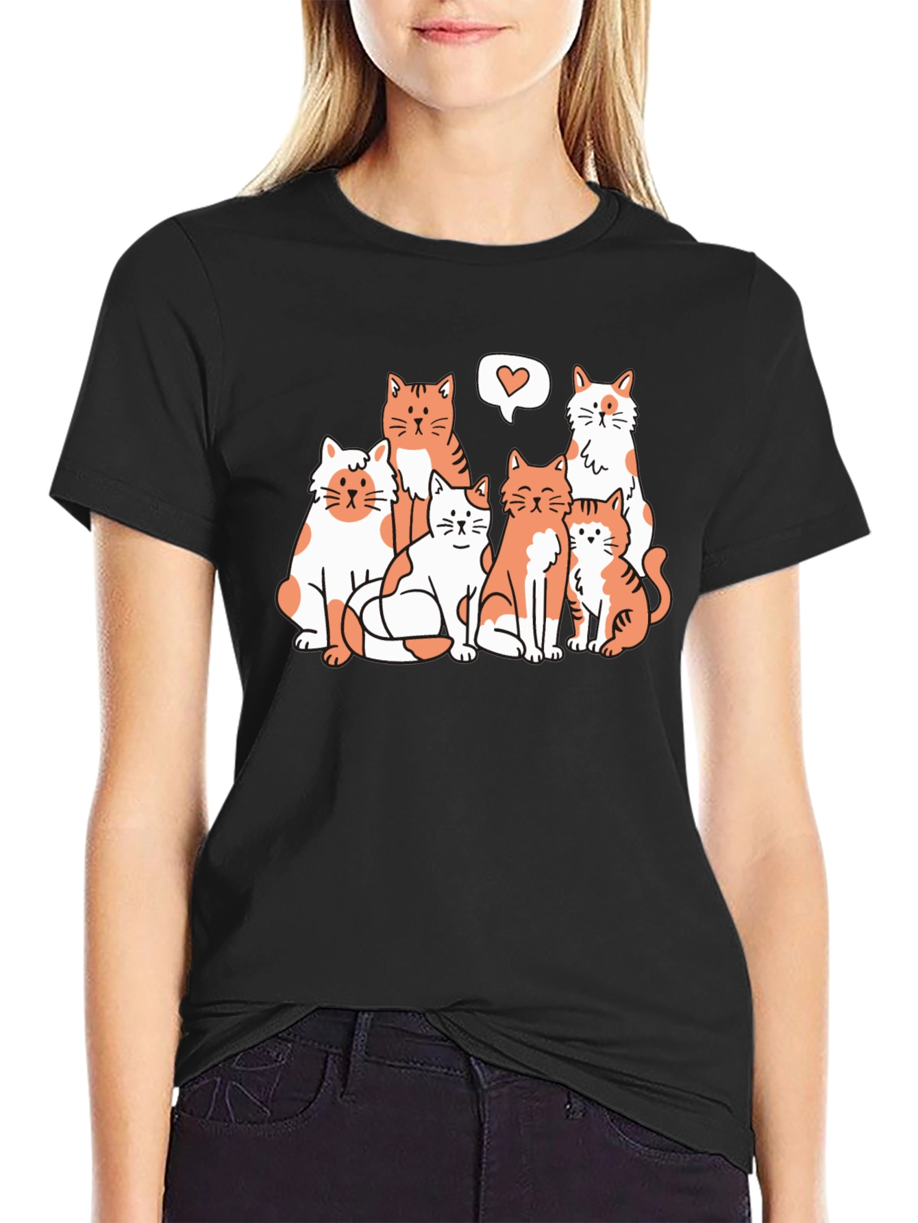 Cats Love Graphic Tee - Unisex T-Shirt