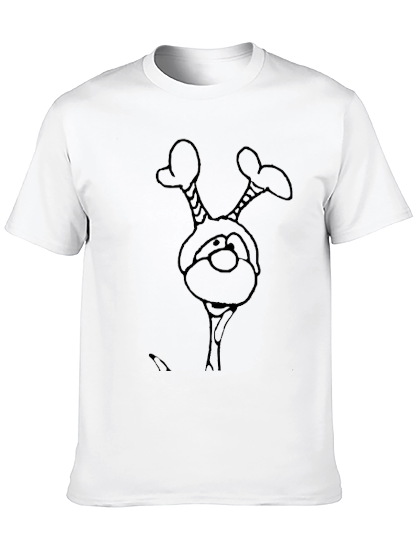 Funny Cartoon Character Black T-Shirt