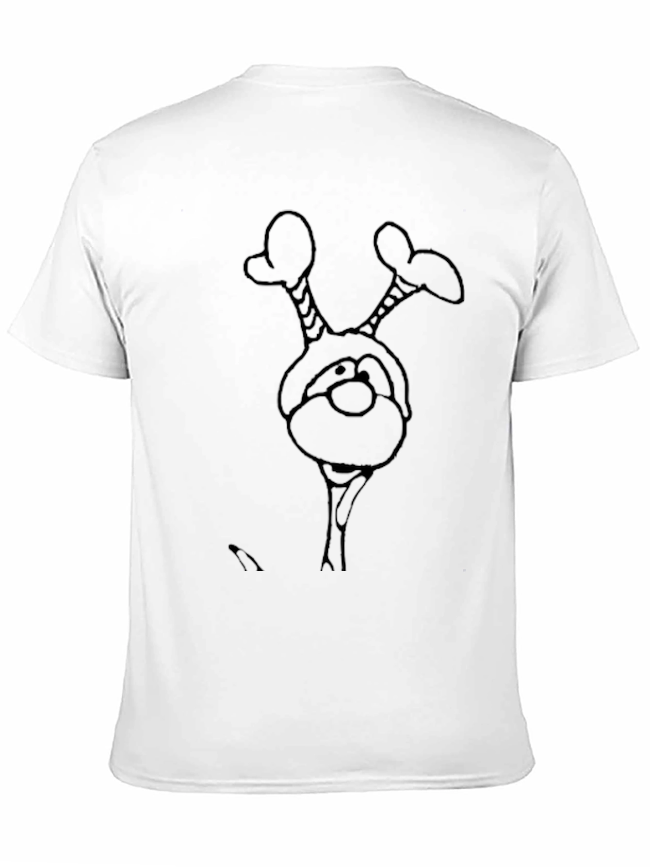 Funny Cartoon Character Black T-Shirt