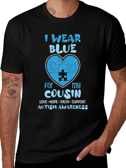 Autism Awareness Blue Heart T-Shirt