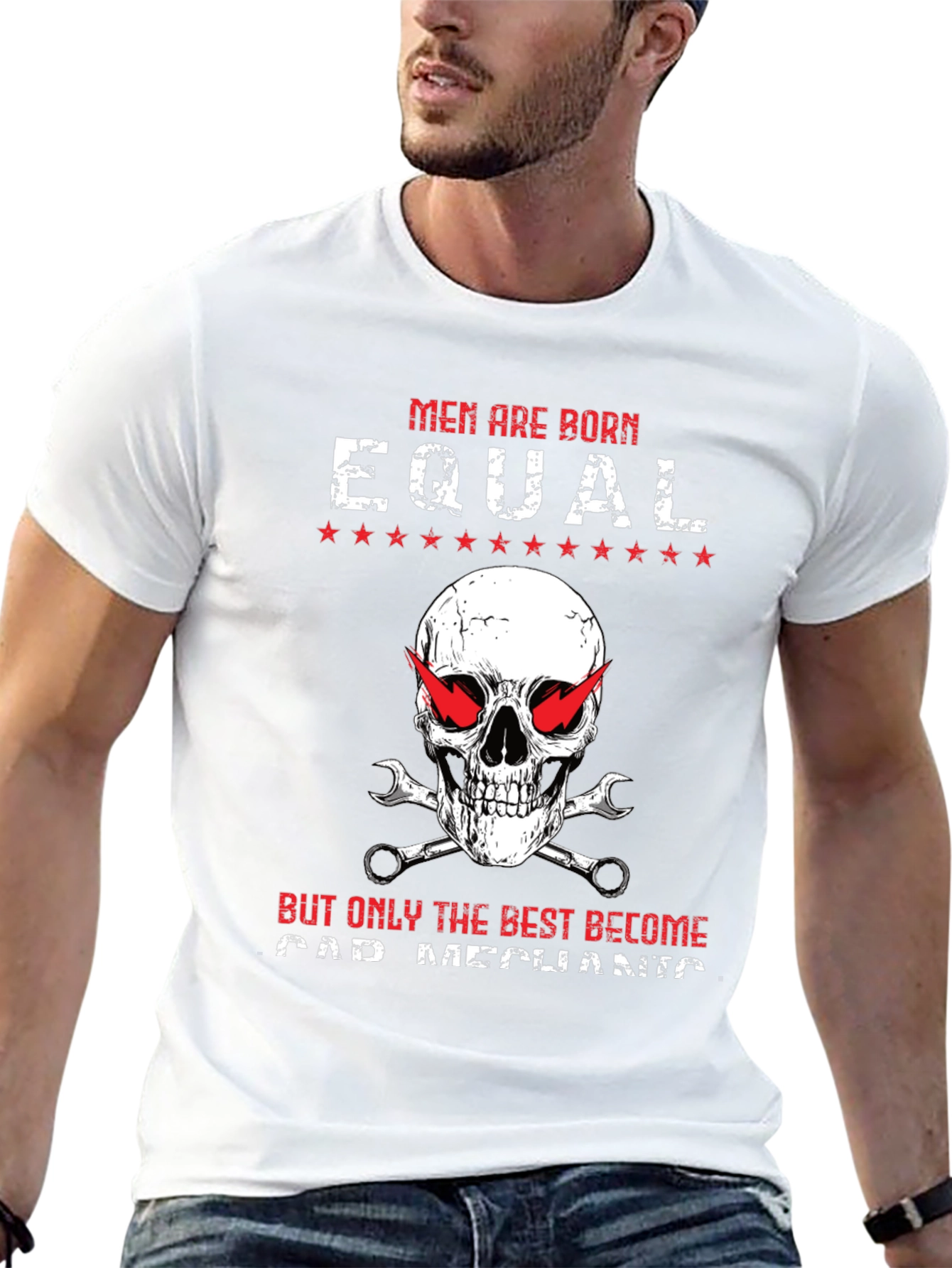 Car Mechanic Skull T-Shirt