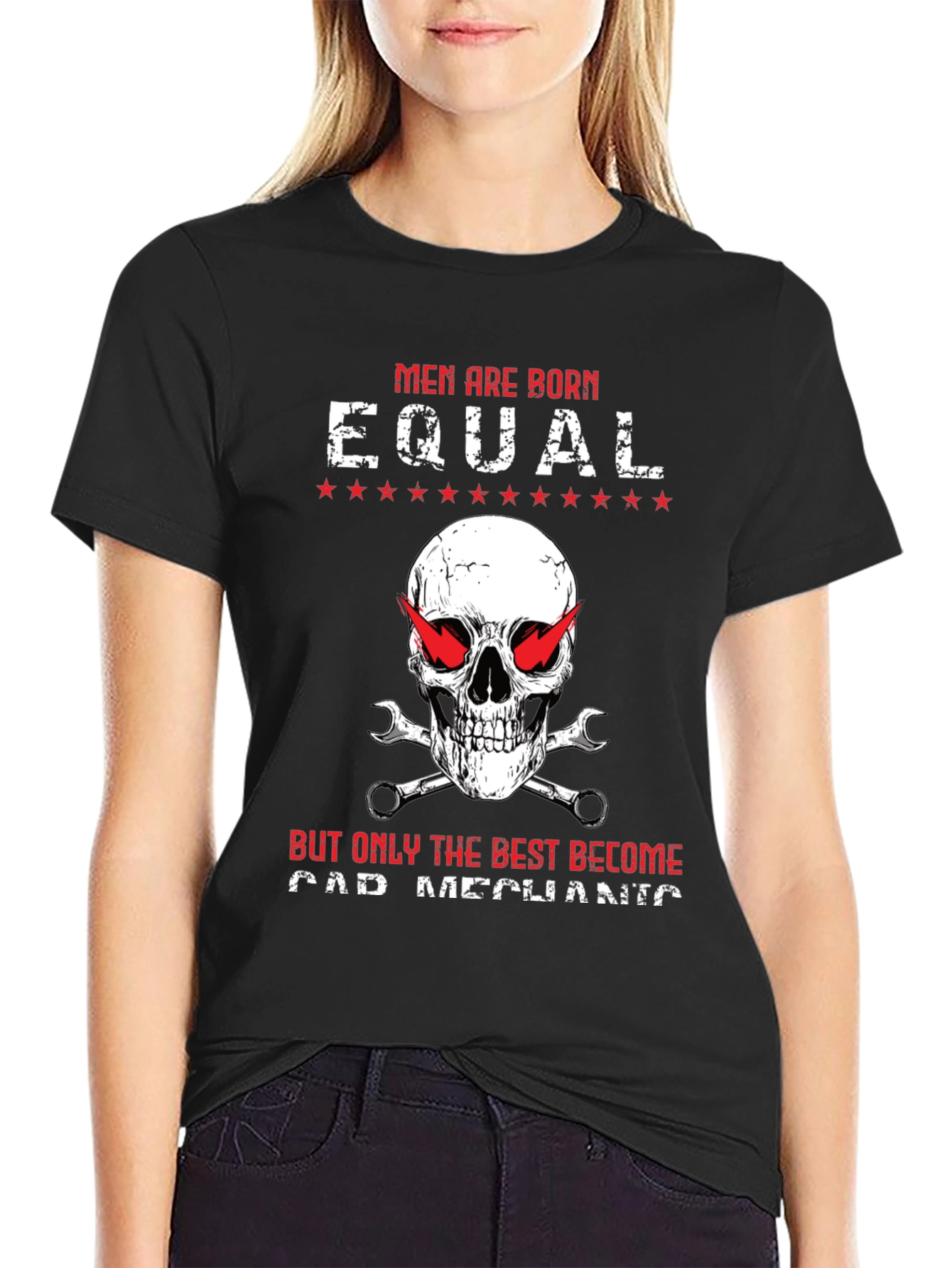 Car Mechanic Skull T-Shirt