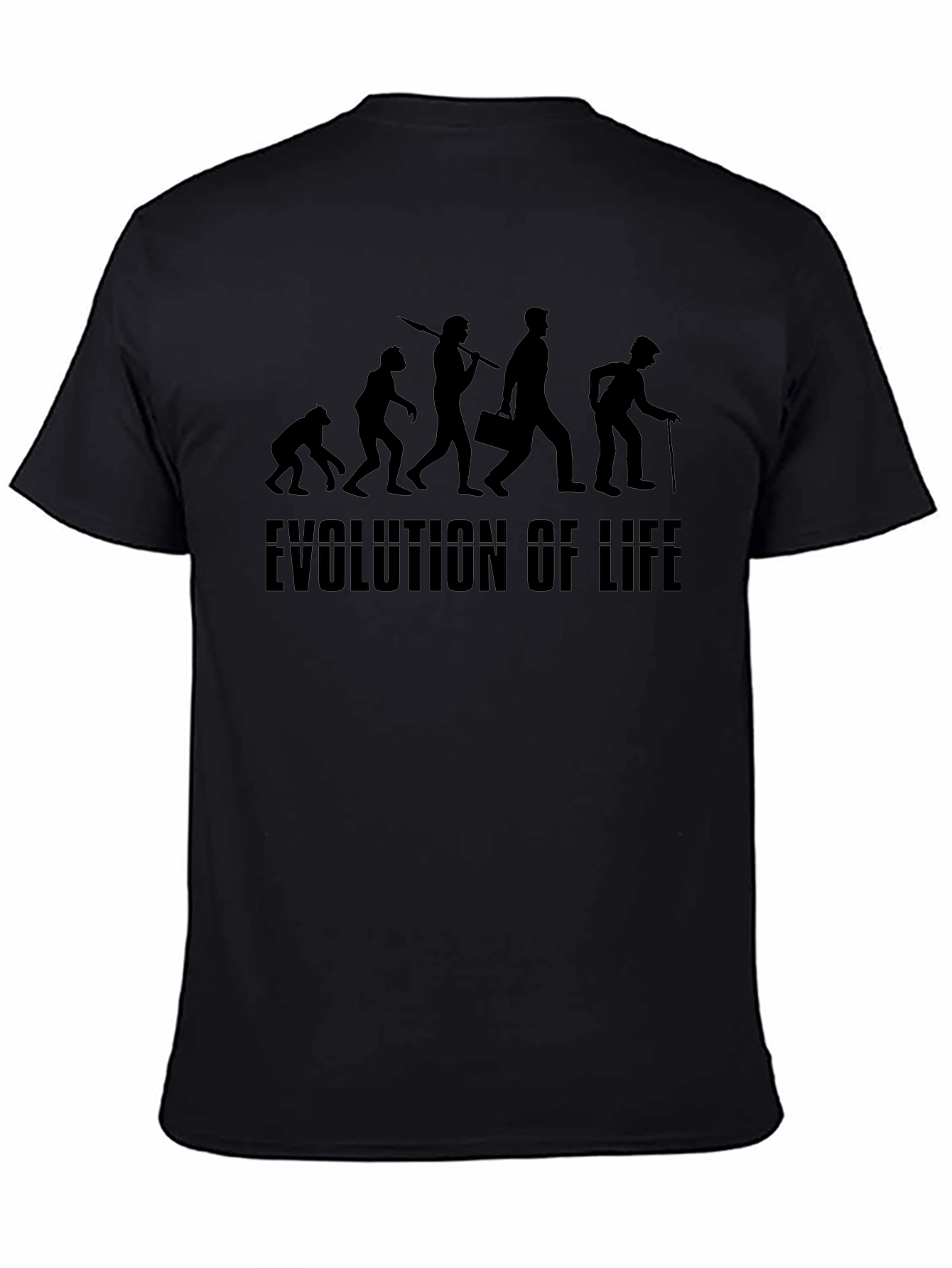 Evolution of Life Black Graphic Tee