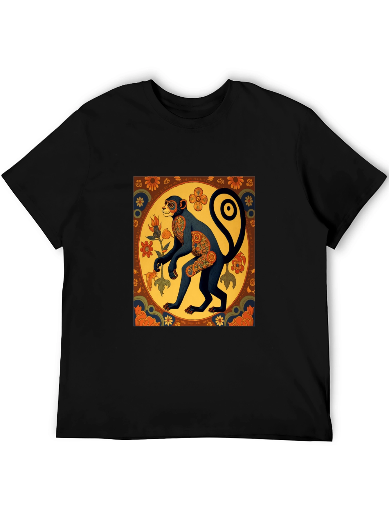 Retro Monkey Art Graphic Tee