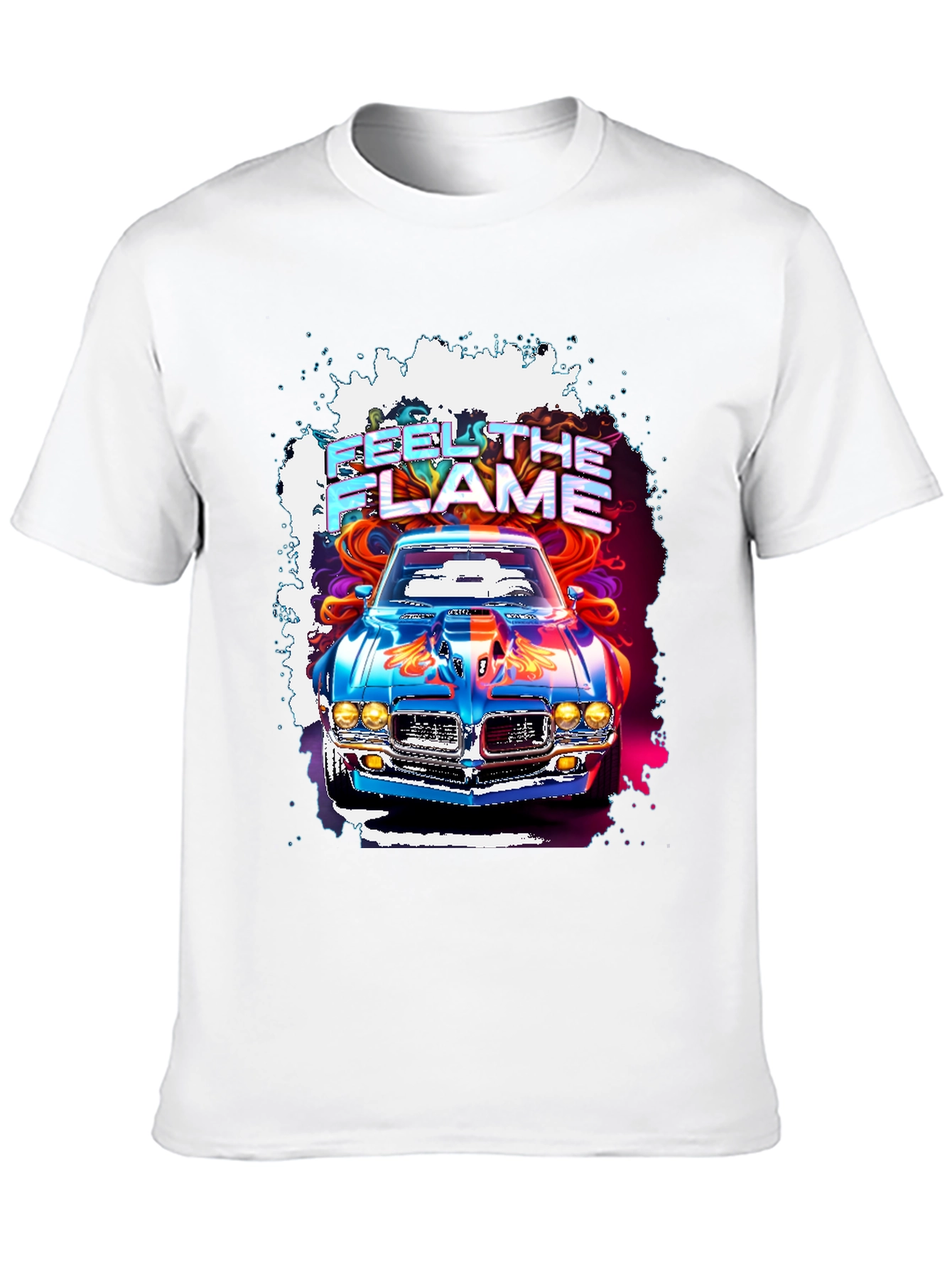 Feel The Flame Car Graphic T-Shirt