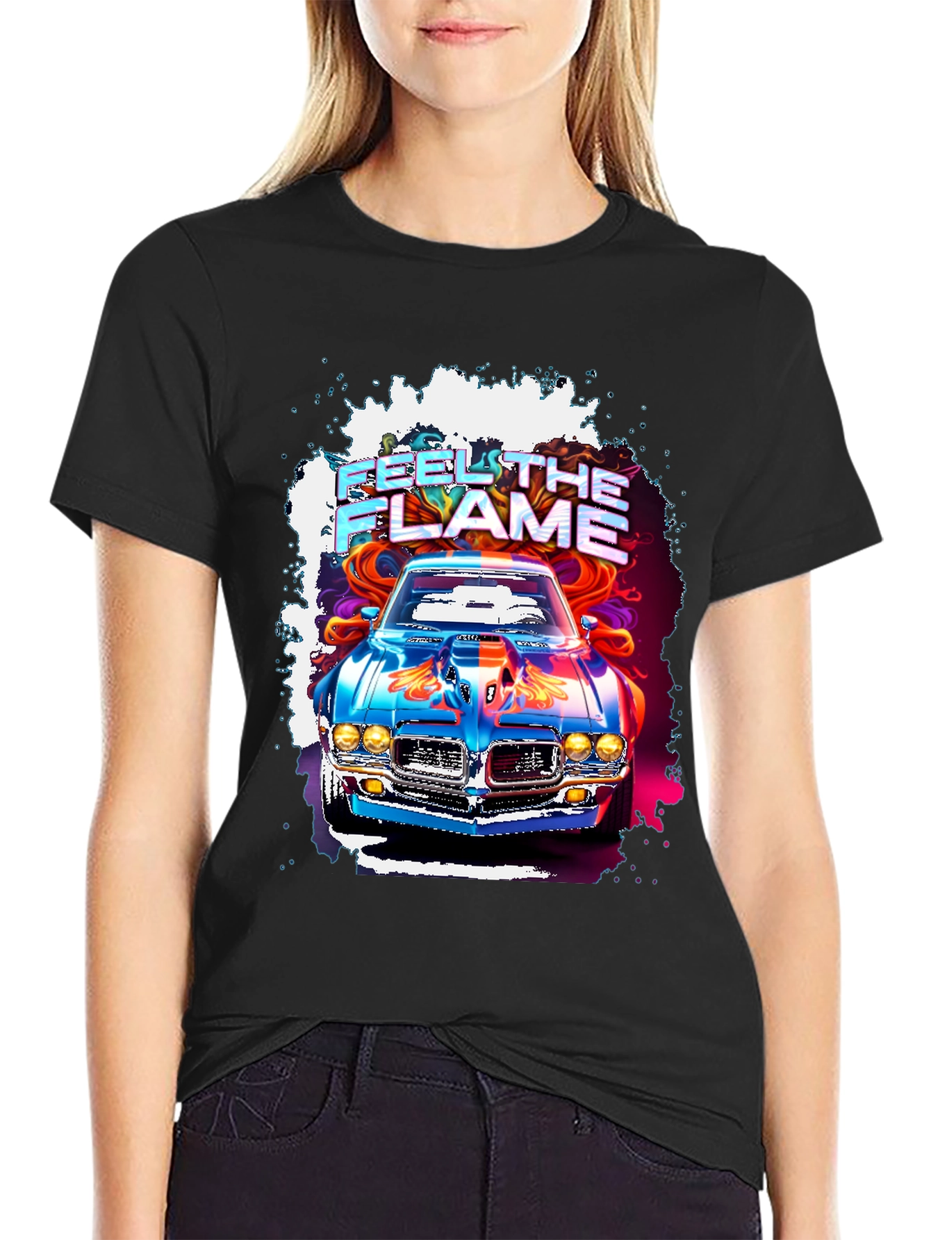 Feel The Flame Car Graphic T-Shirt