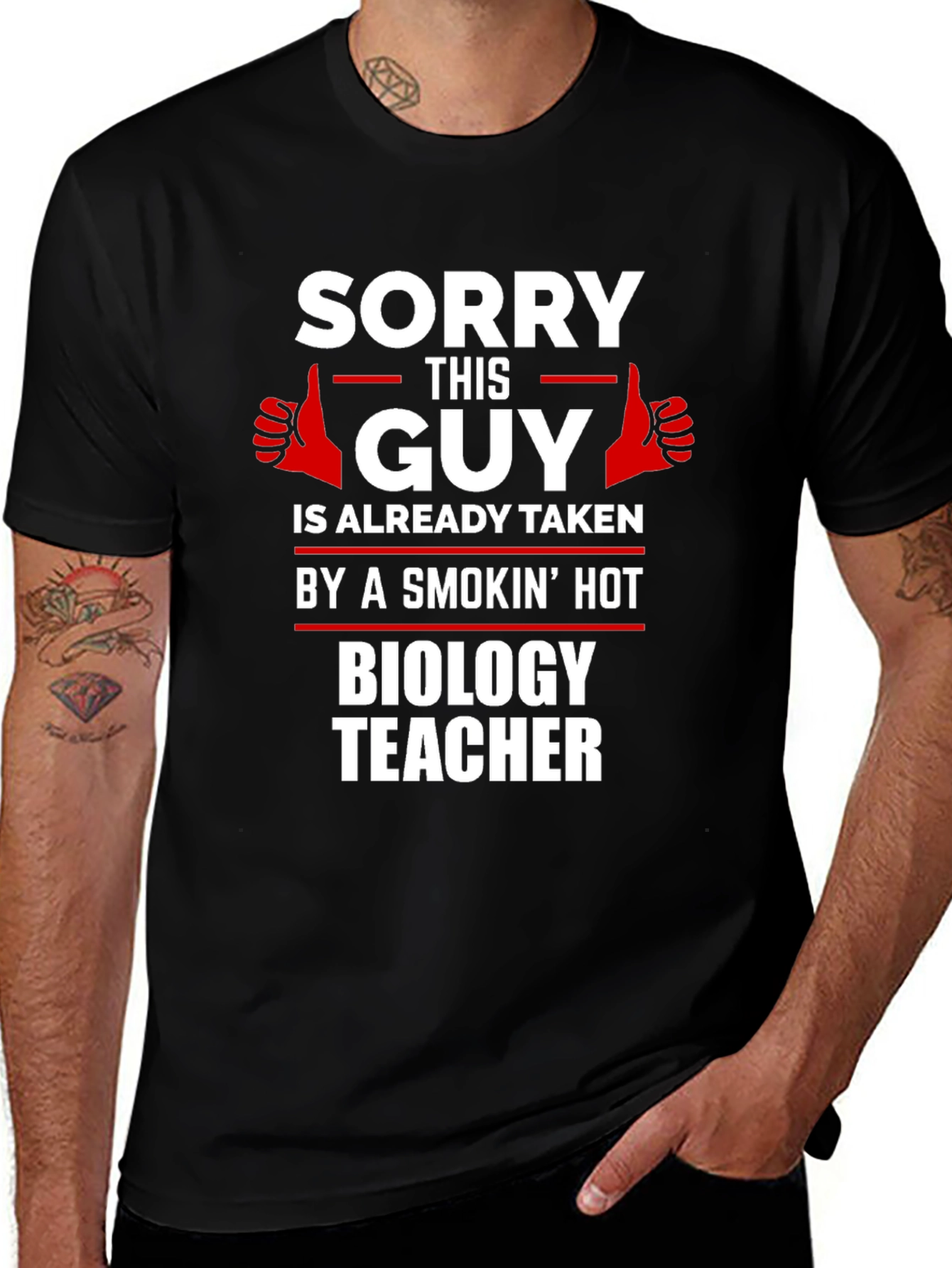 Funny Taken by Biology Teacher Graphic T-Shirt