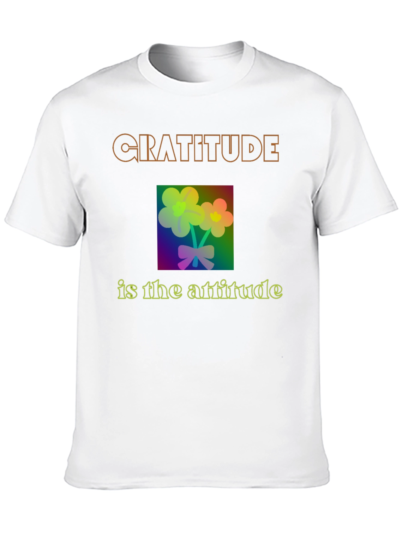 Gratitude Attitude T-Shirt - Black Graphic Tee