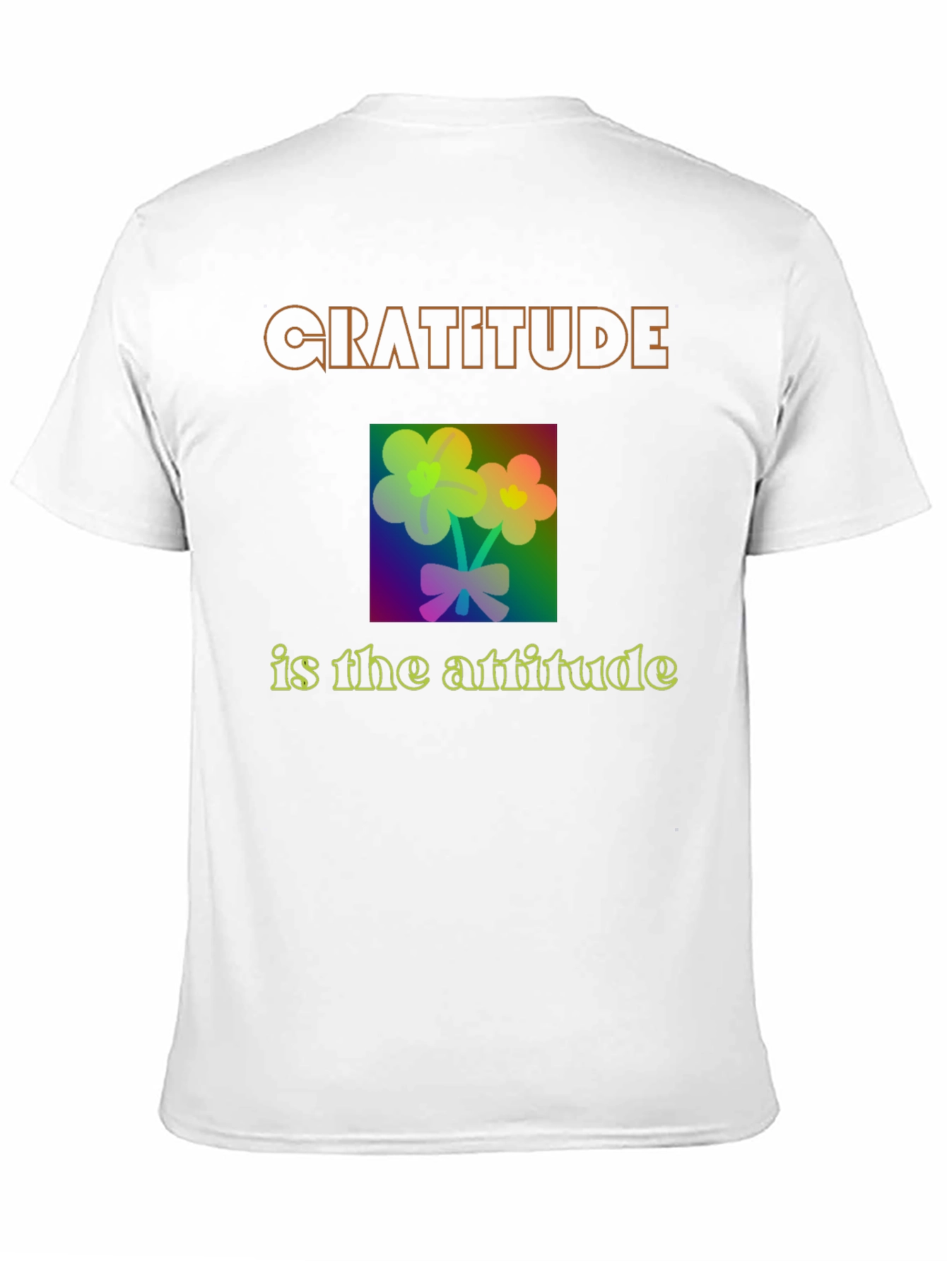Gratitude Attitude T-Shirt - Black Graphic Tee