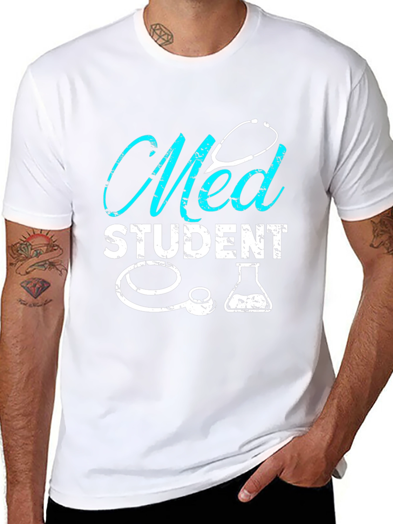 Med Student Graphic T-Shirt - Black