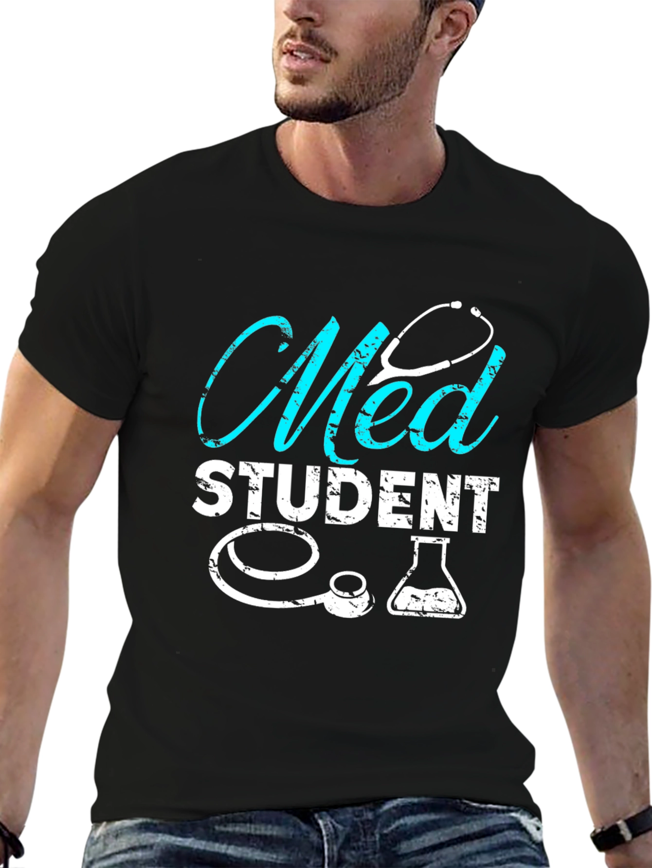 Med Student Graphic T-Shirt - Black