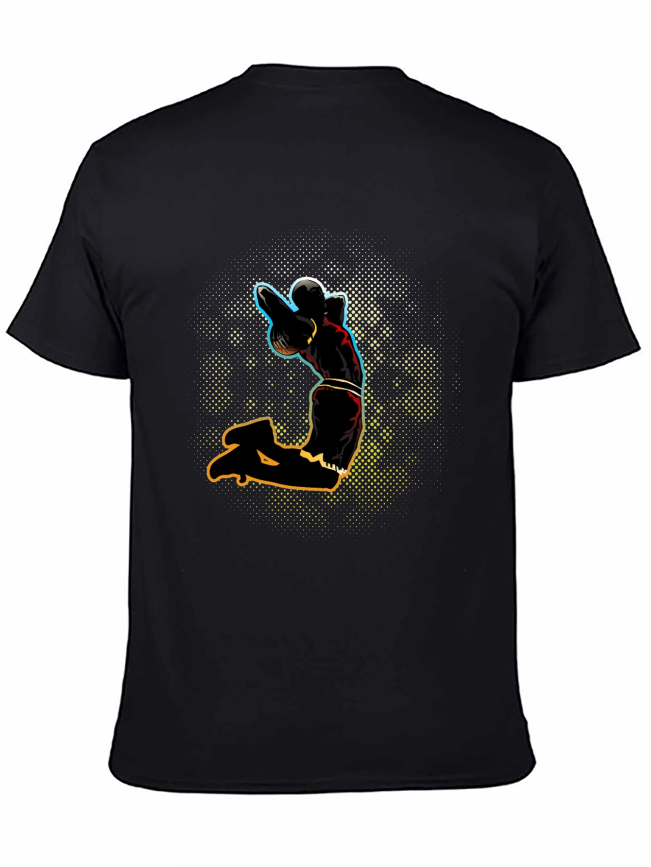 Black T-Shirt with Sport Graphic
