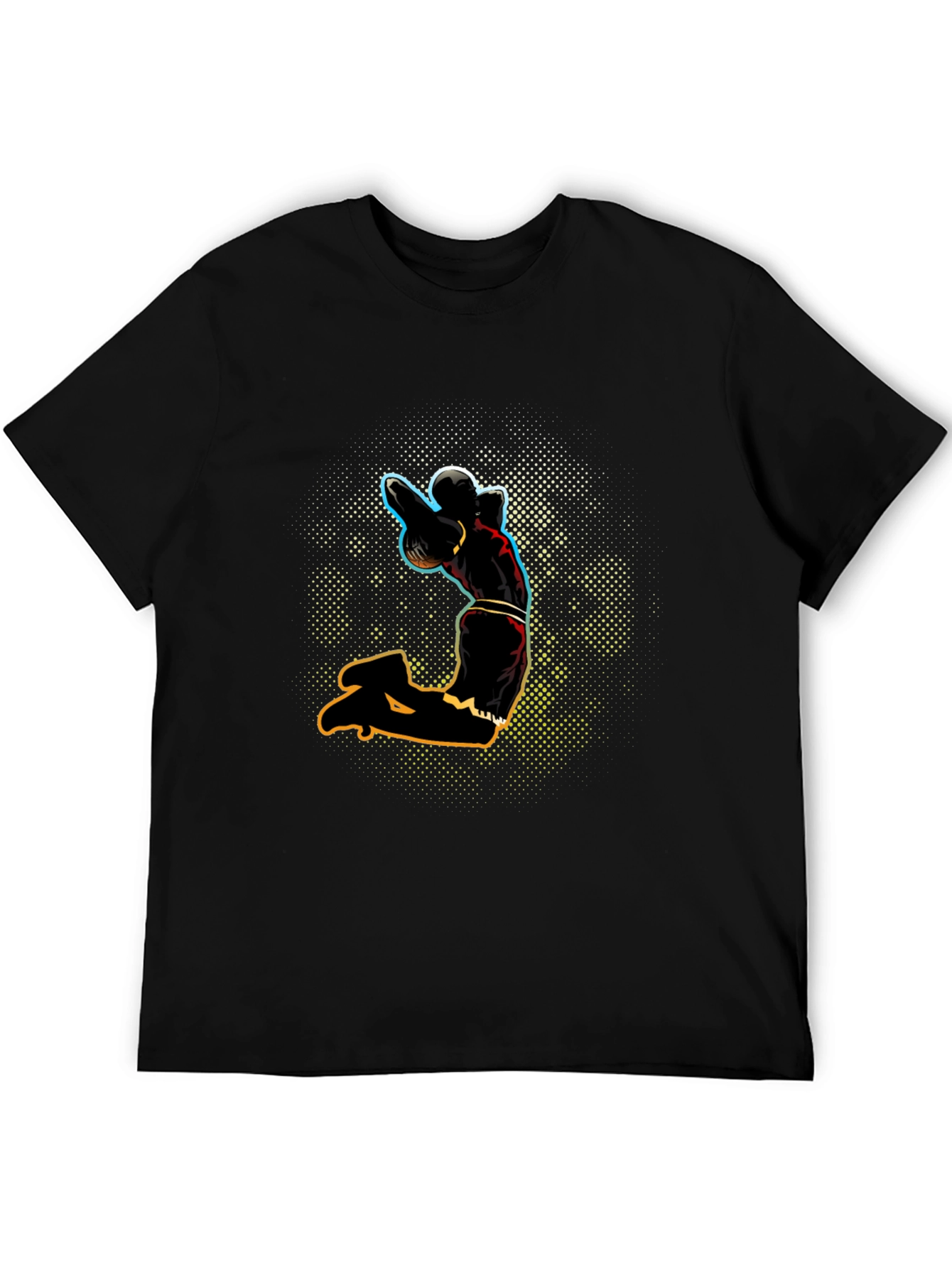 Black T-Shirt with Sport Graphic